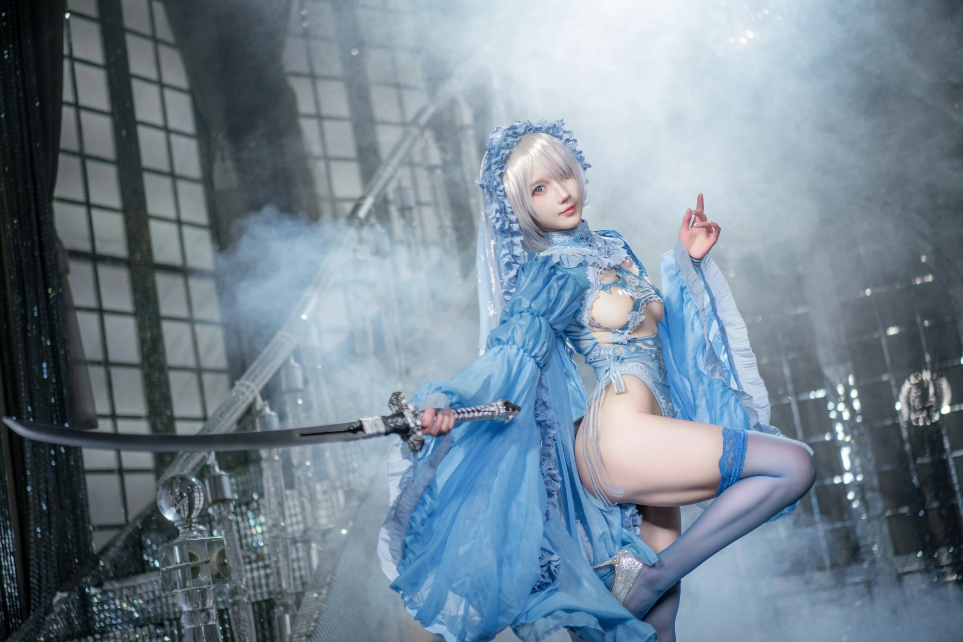 图片[3]-[COSPLAY]阿包也是兔娘 – 冰雪2B-看套图