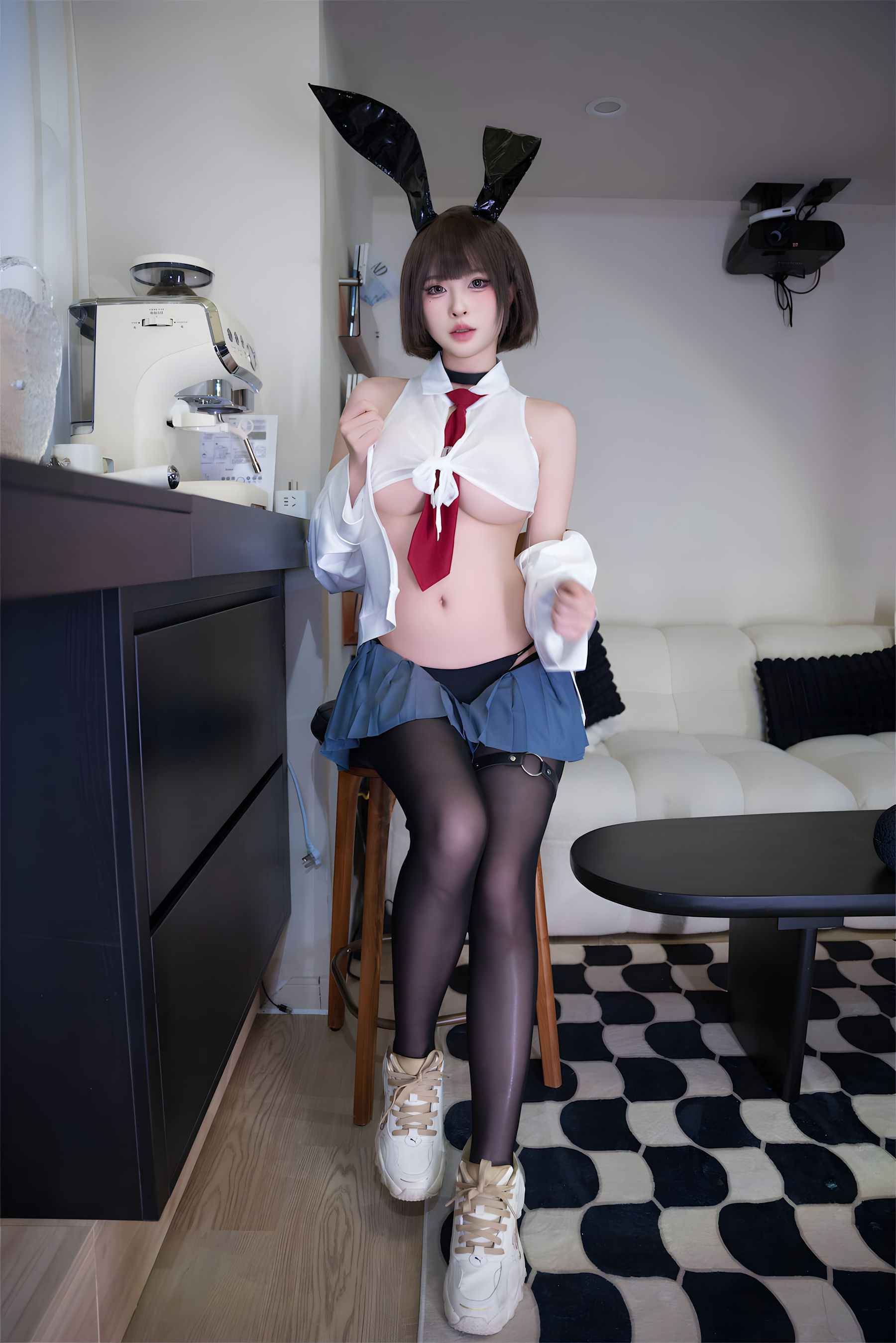 [COSPLAY] 清水由乃 JK兔女郎-看套图
