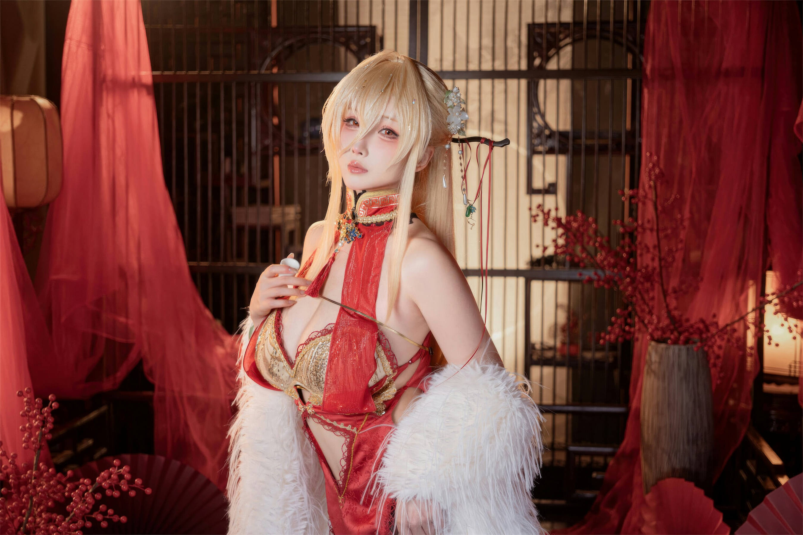 图片[5]-[COSPLAY]rioko凉凉子 – 碧蓝航线 怨仇 旗袍 杯盏盈芳华-看套图