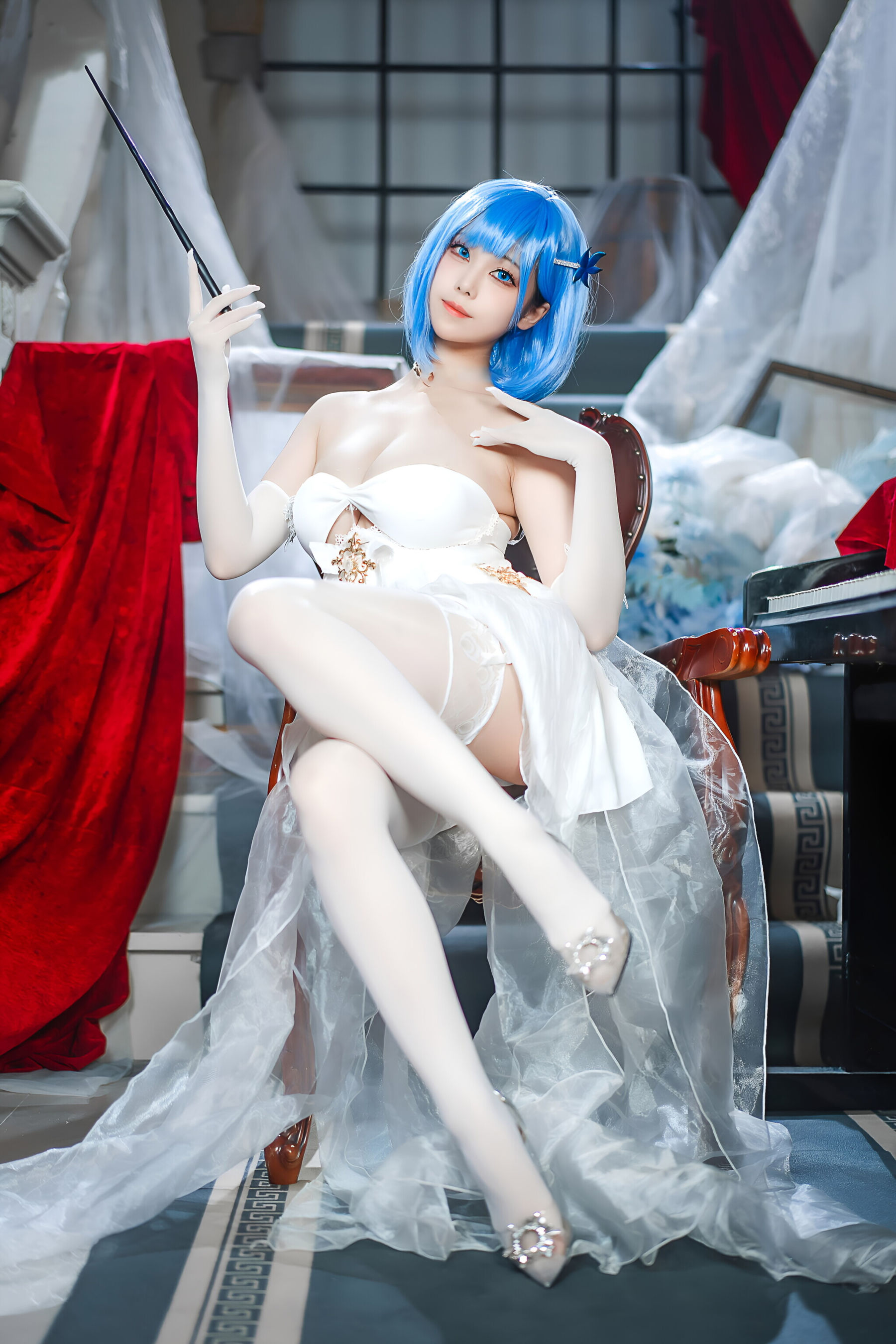 图片[5]-[COSPLAY]蜜汁猫裘 – 碧蓝航线 恰巴耶夫白骑兵-看套图