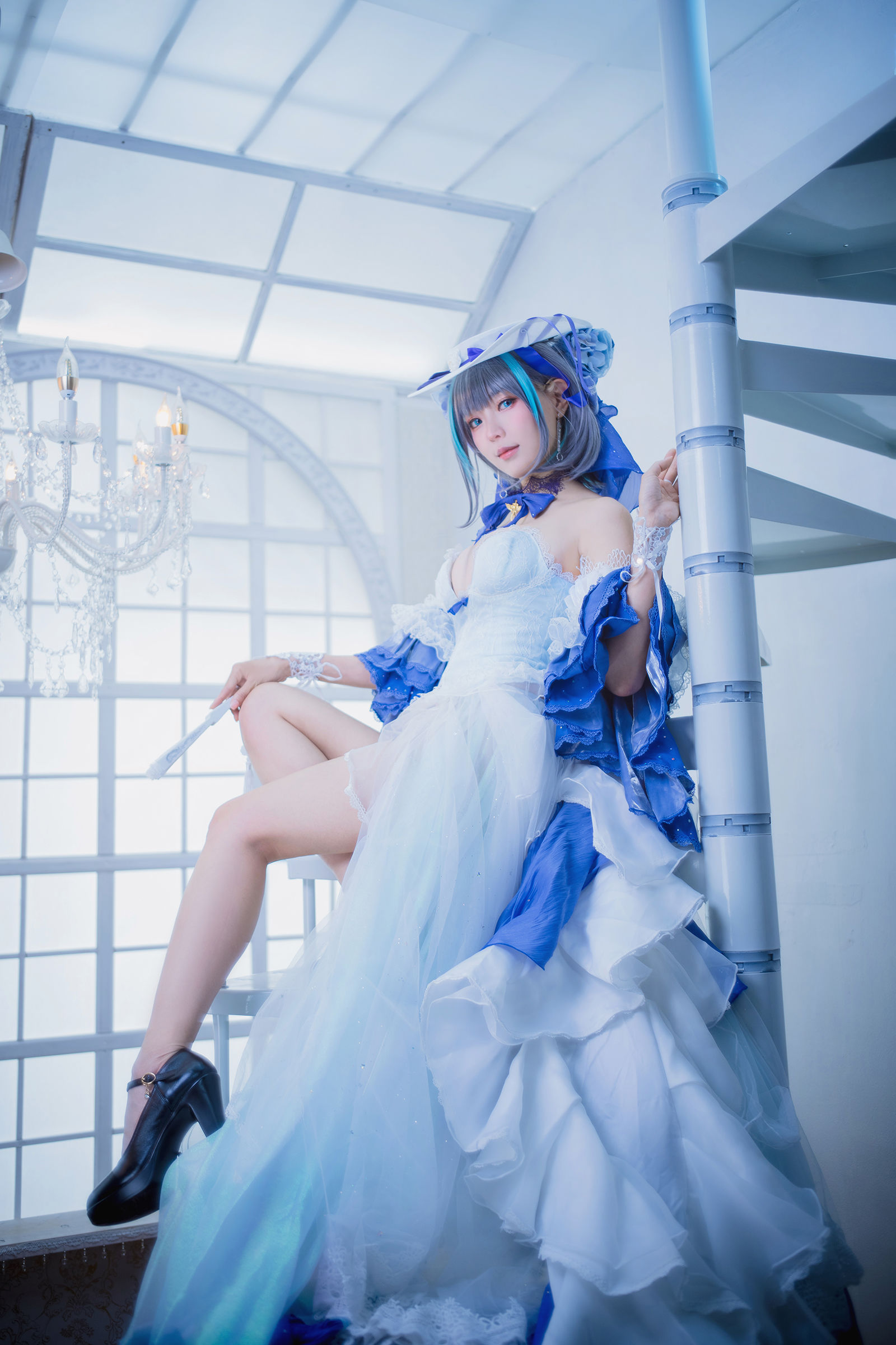 图片[2]-[COSPLAY] Ely_eee(ElyEE子) – Cheshire Dress 柴郡禮服-看套图