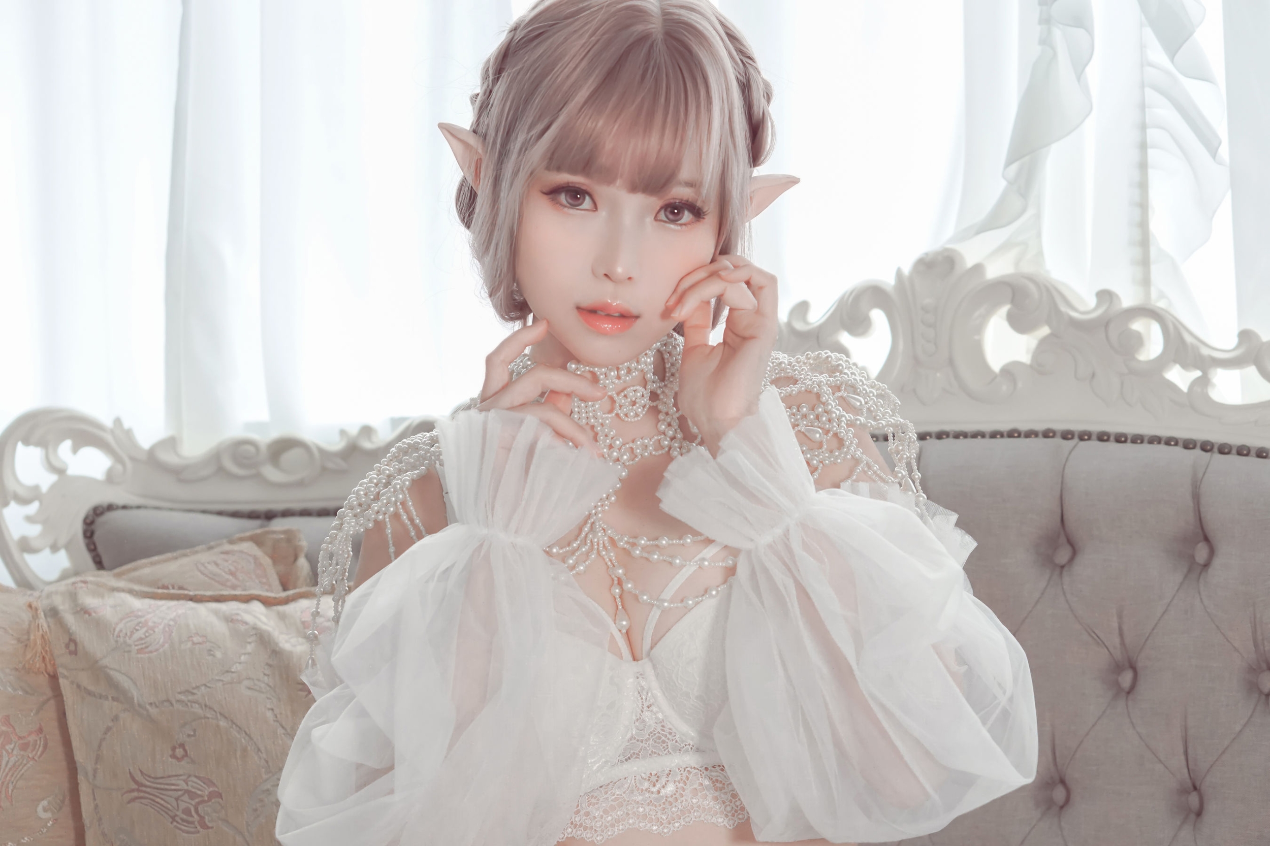 图片[3]-[COSPLAY] Ely_eee(ElyEE子) – Bride & Lingerie-看套图