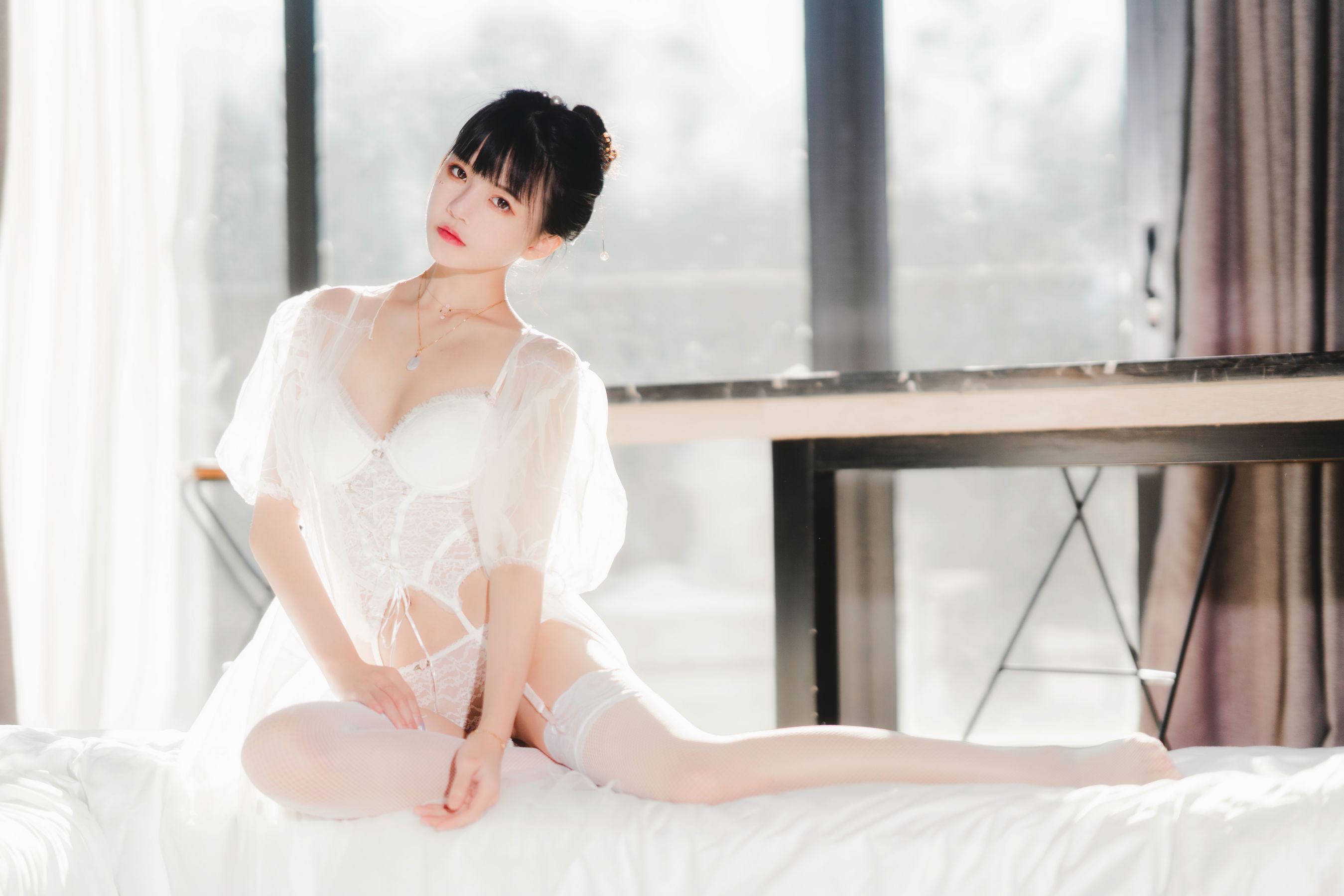 图片[2]-[COSPLAY] 桜桃喵 – 白纱糖-看套图