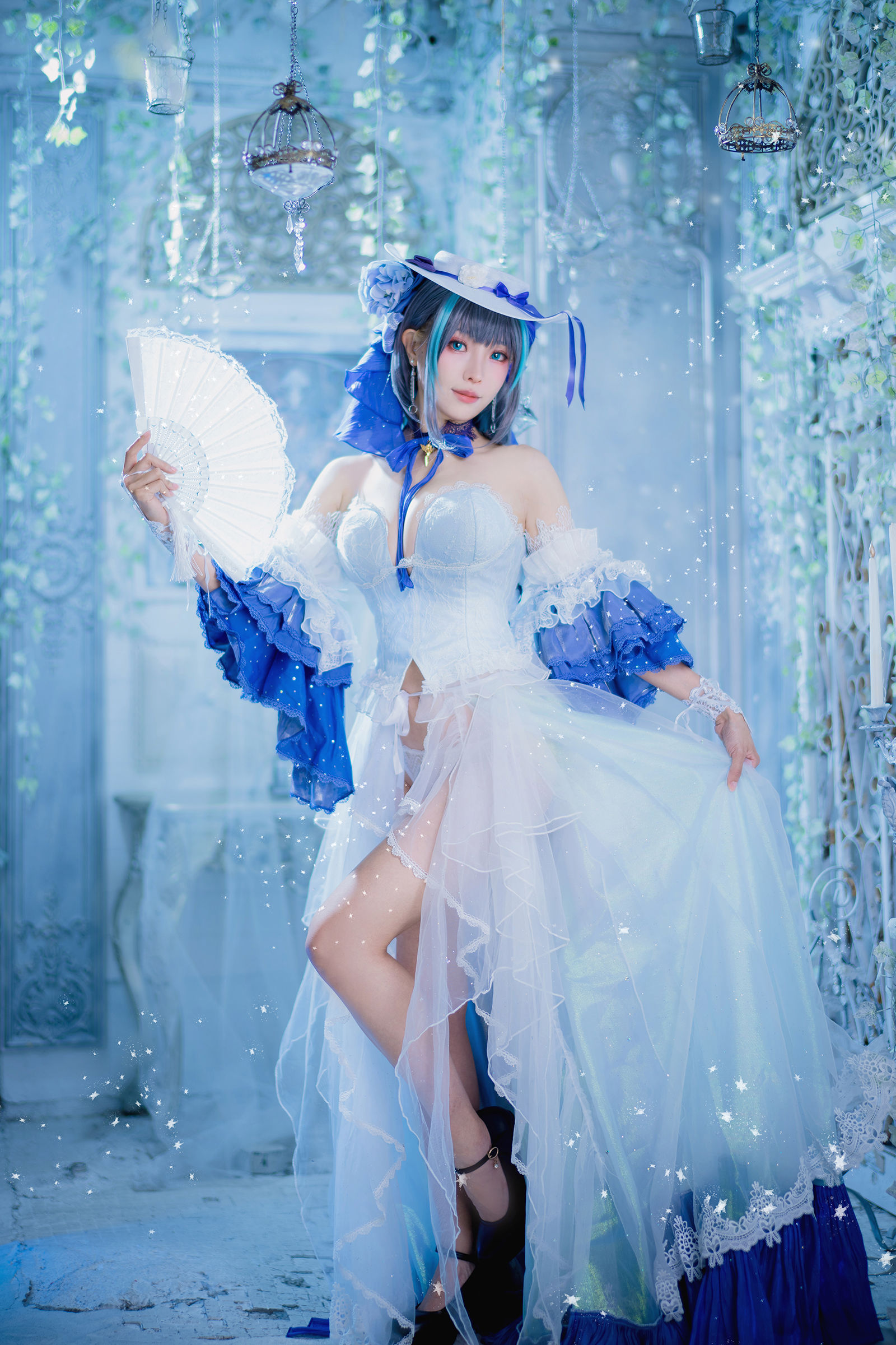 图片[4]-[COSPLAY] Ely_eee(ElyEE子) – Cheshire Dress 柴郡禮服-看套图