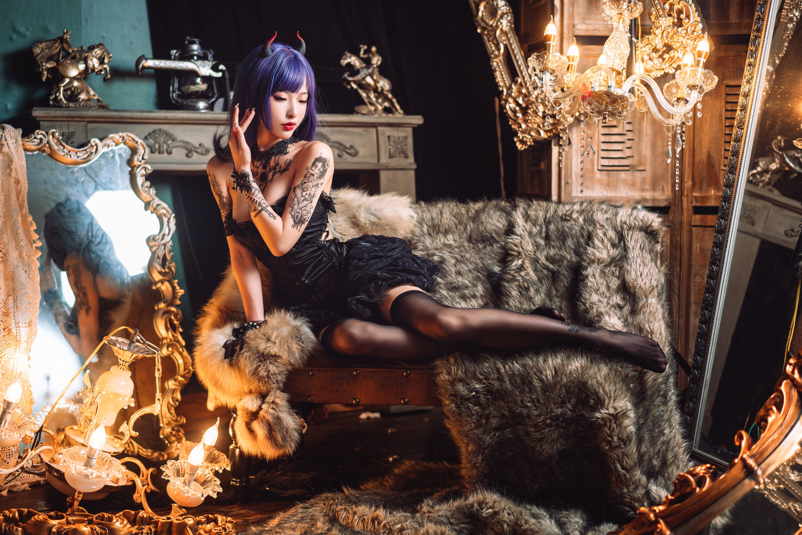 [COSPLAY] 清水由乃 暗黑纹身-看套图