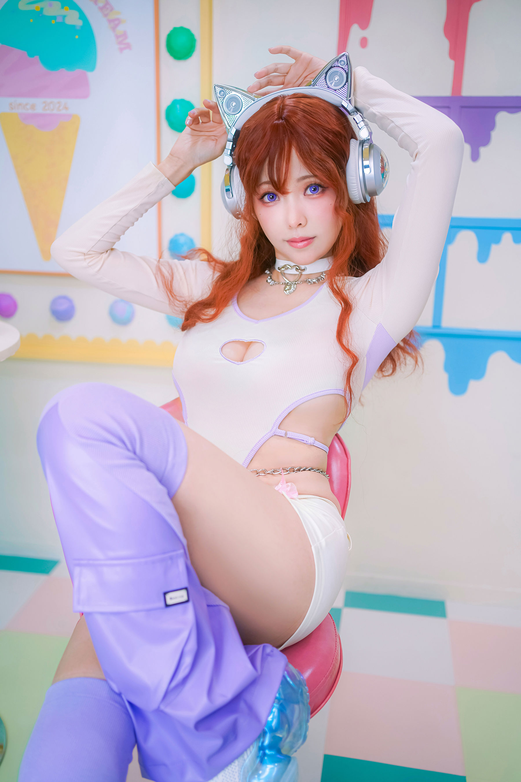 [COSPLAY] Ely_eee(ElyEE子) – Maoin Y2K貓音-看套图