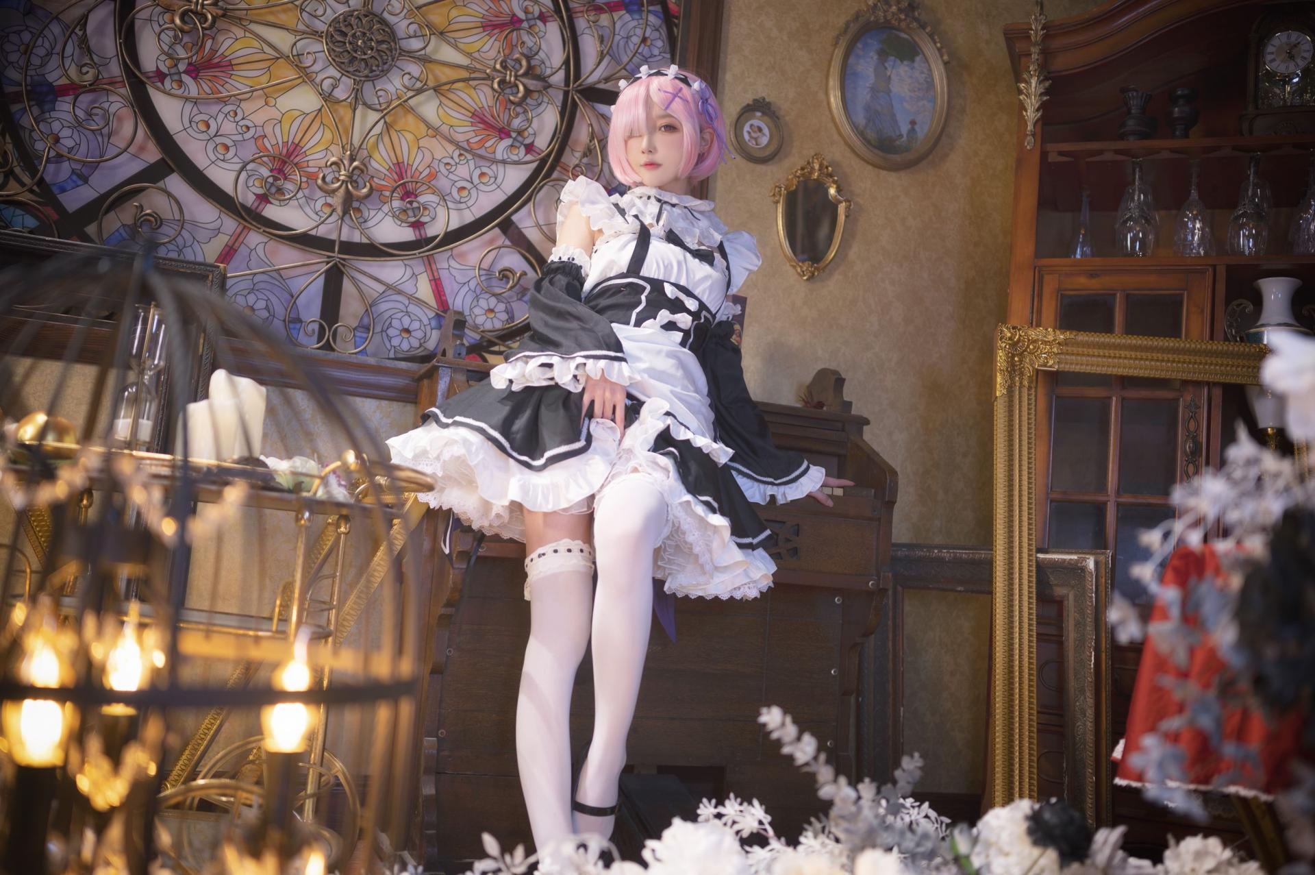 图片[3]-[COSPLAY]阿包也是兔娘 – 拉姆女仆-看套图