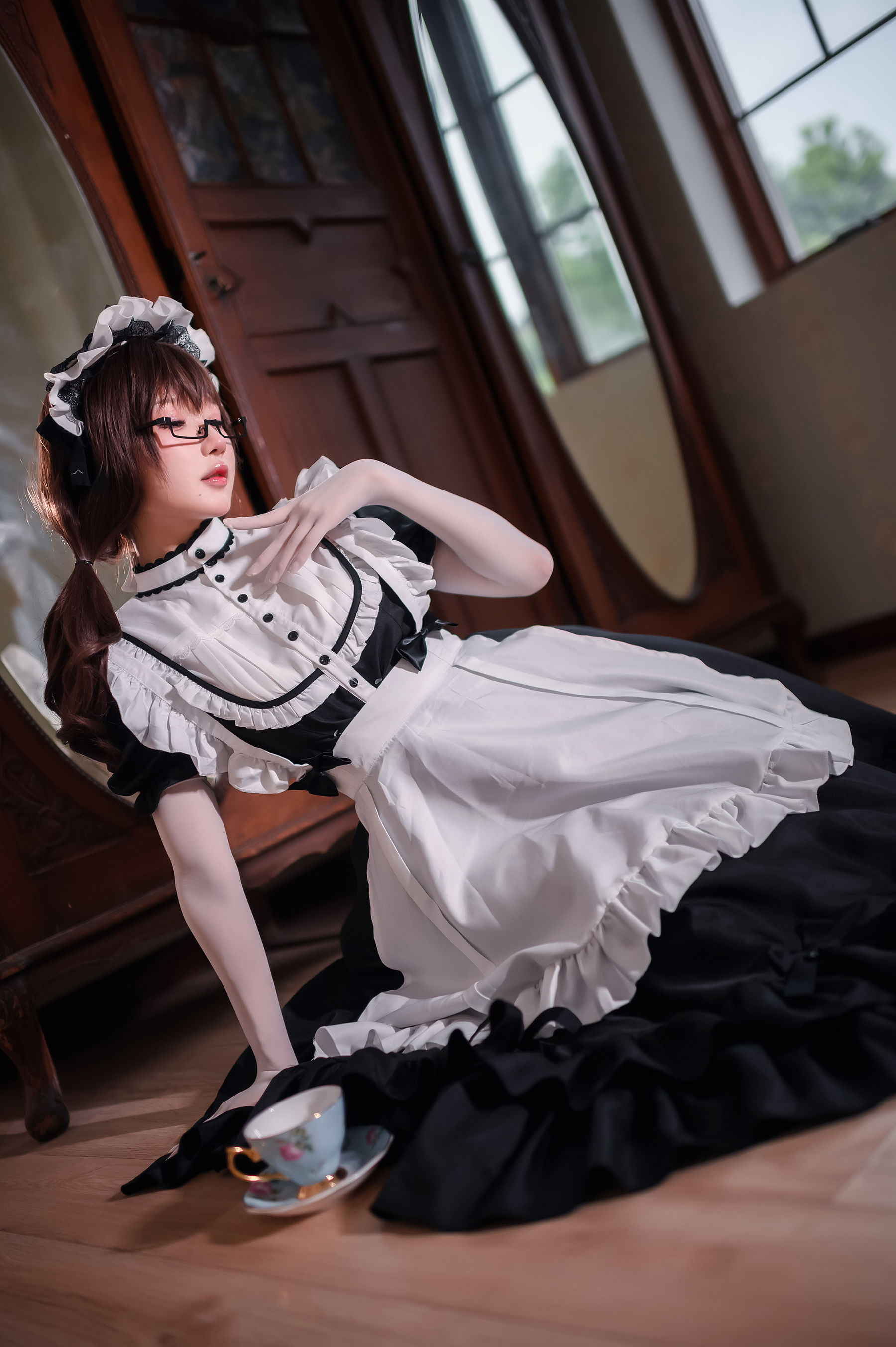 图片[5]-[COSPLAY]阿包也是兔娘 – 传统长裙女仆-看套图