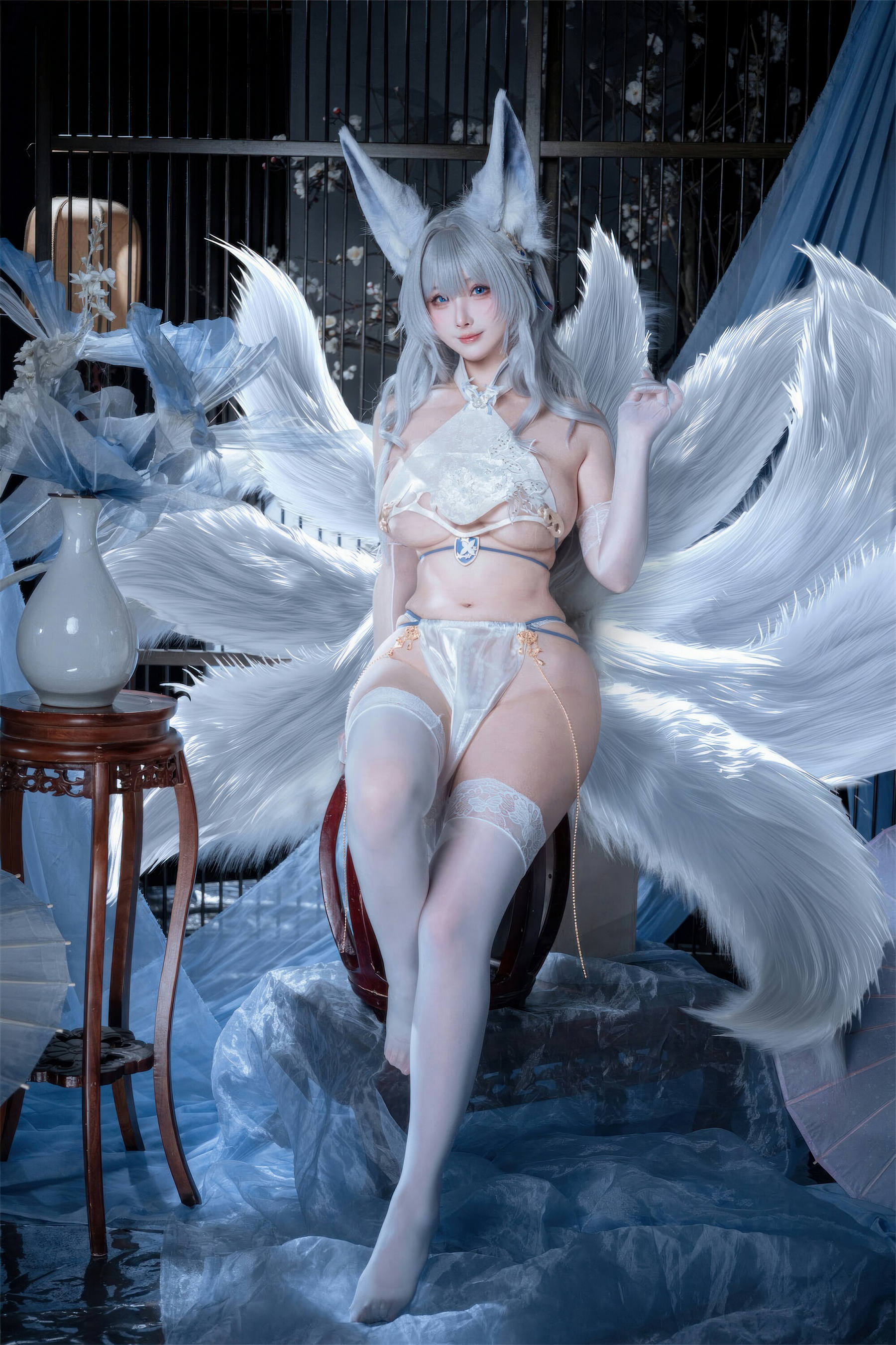 [COSPLAY]rioko凉凉子 – 碧蓝航线 信浓 旗袍 相融一梦 [25P]-看套图