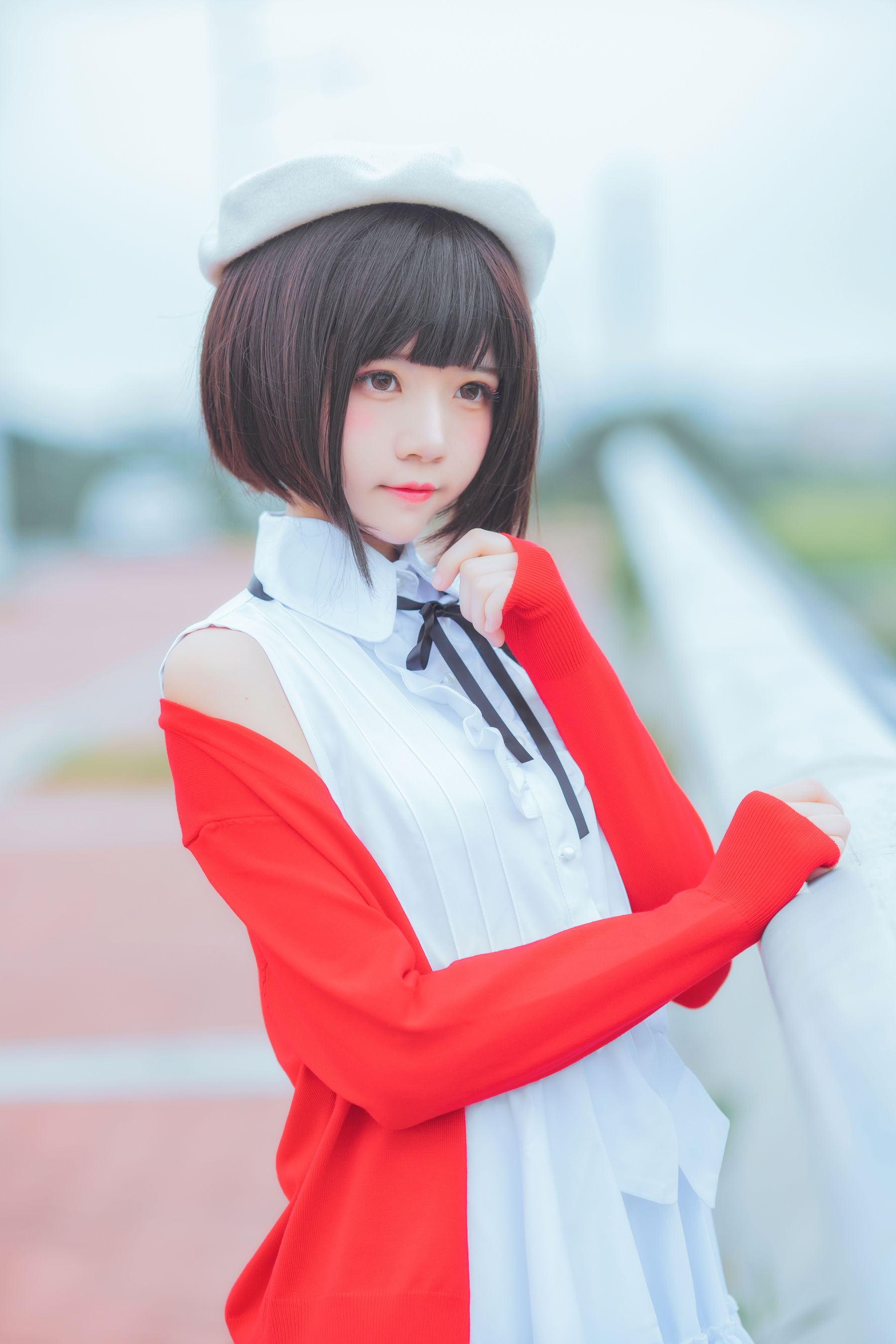 图片[4]-[COSPLAY] 桜桃喵 疯猫ss – 加藤惠常服-看套图