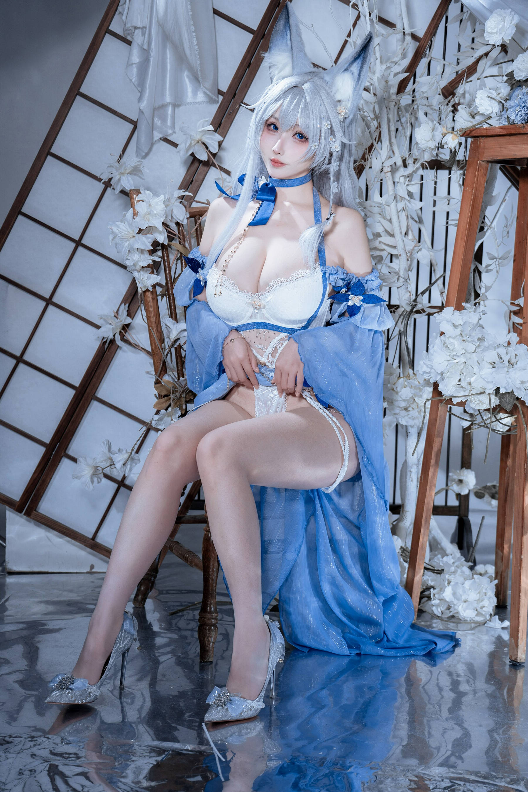图片[2]-[COSPLAY]rioko凉凉子 – 碧蓝航线 水色夏日信浓-看套图