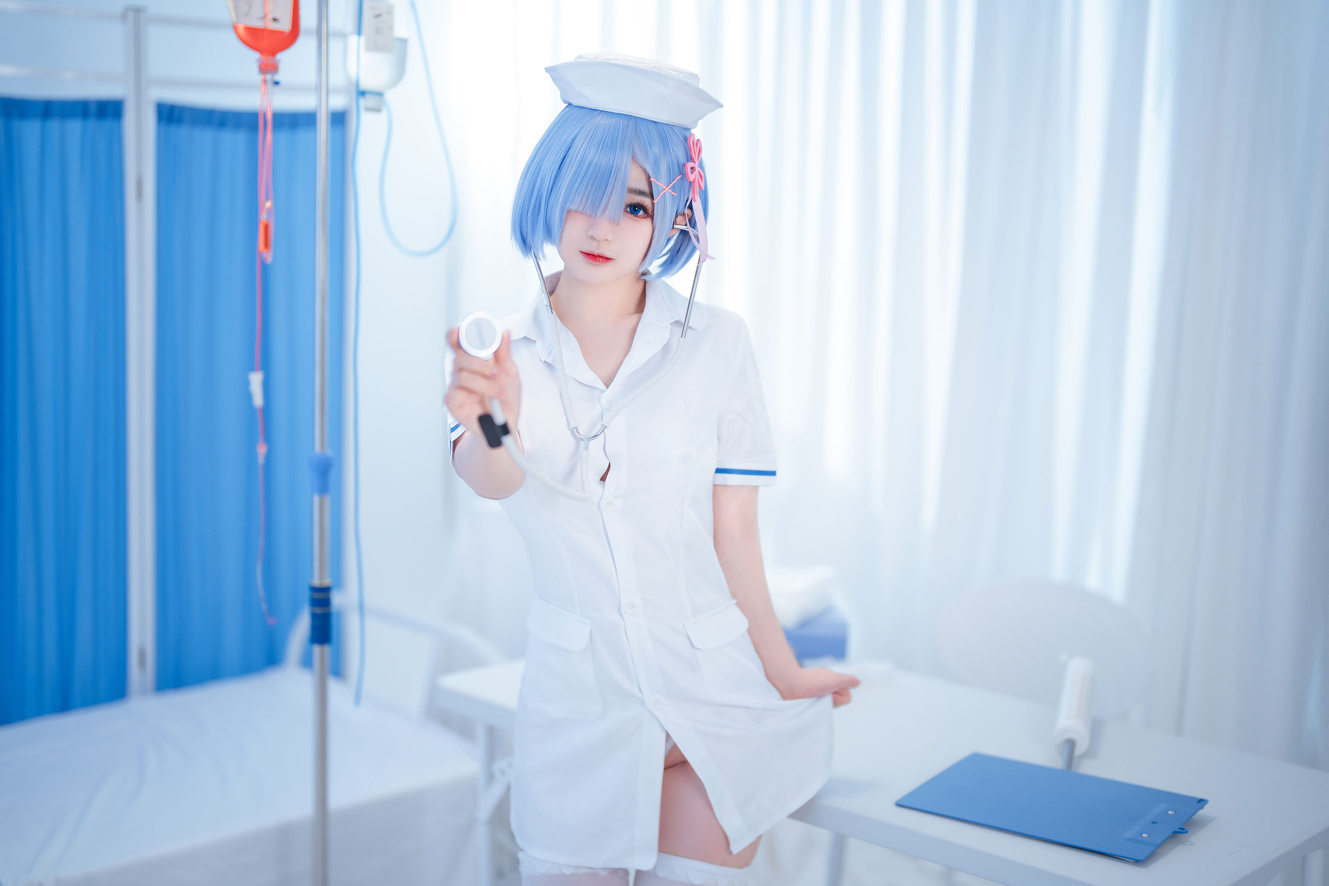 图片[3]-[COSPLAY] 桜井宁宁 – 雷姆护士-看套图