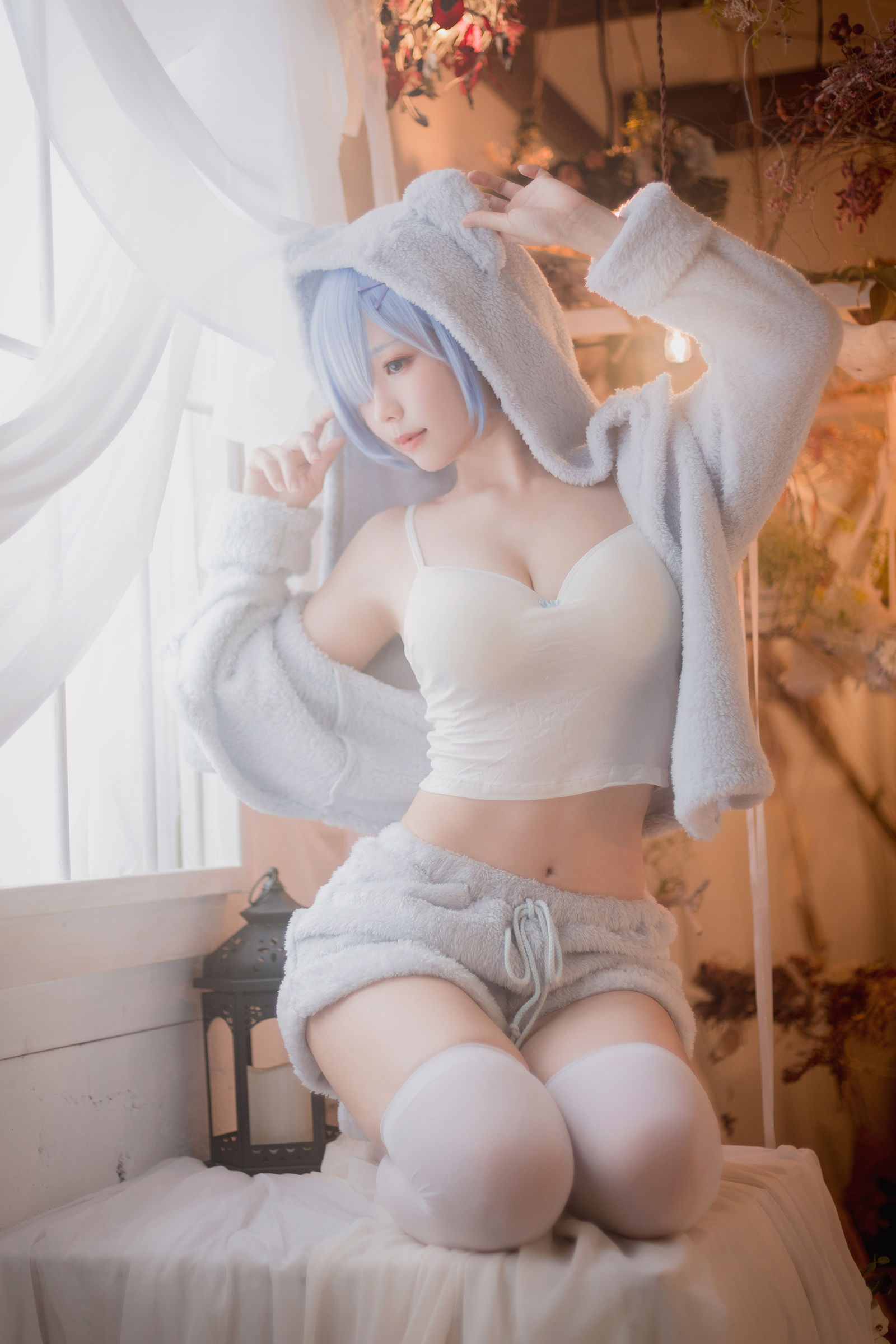 [COSPLAY] Ely_eee(ElyEE子) – Rem Pajamas-看套图