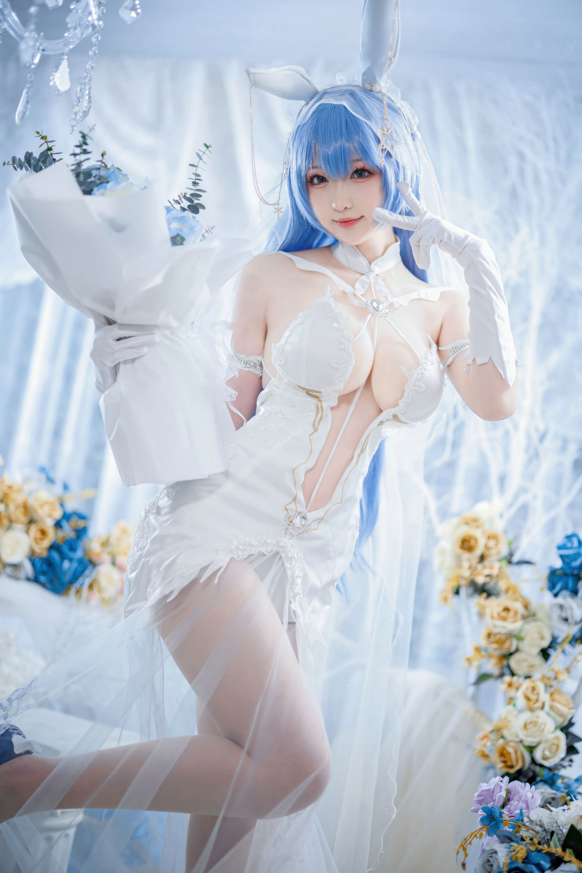 图片[3]-[COSPLAY] 南宫 – 新泽西 花园花嫁-看套图