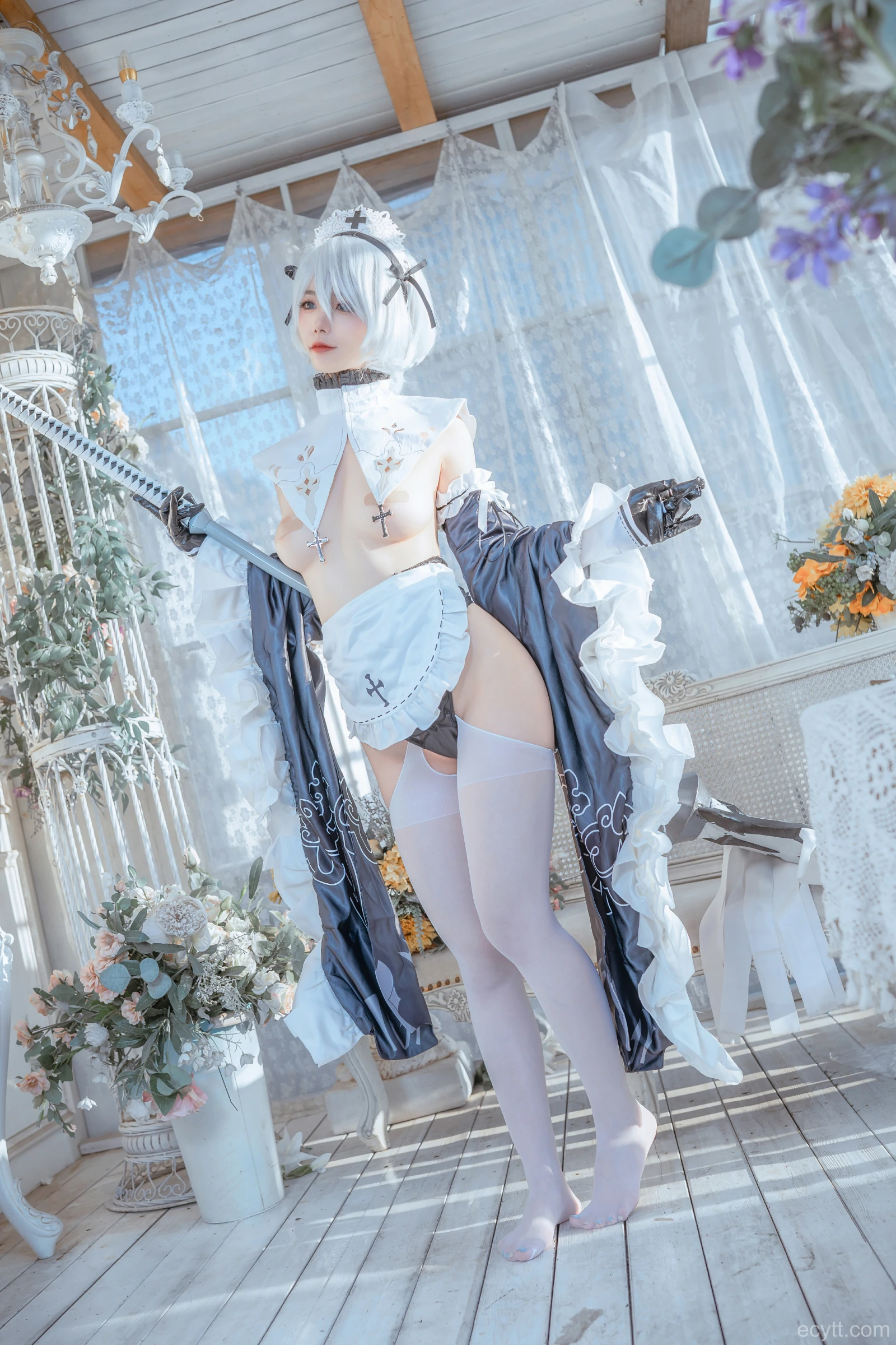 图片[2]-[COSPLAY]桃良阿宅 – 女仆2B-看套图