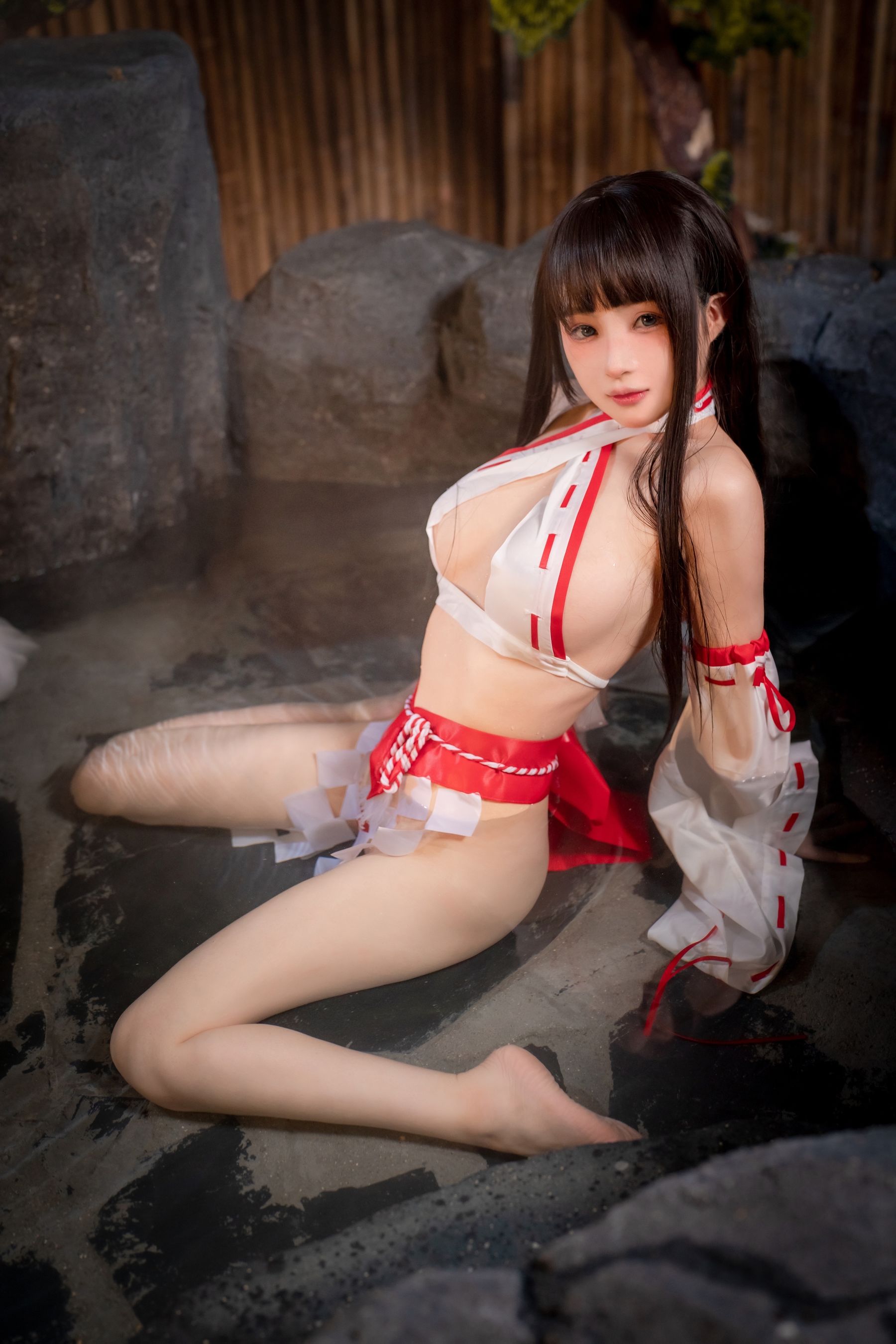 图片[3]-[COSPLAY] 桜井宁宁 – 纯洁巫女-看套图