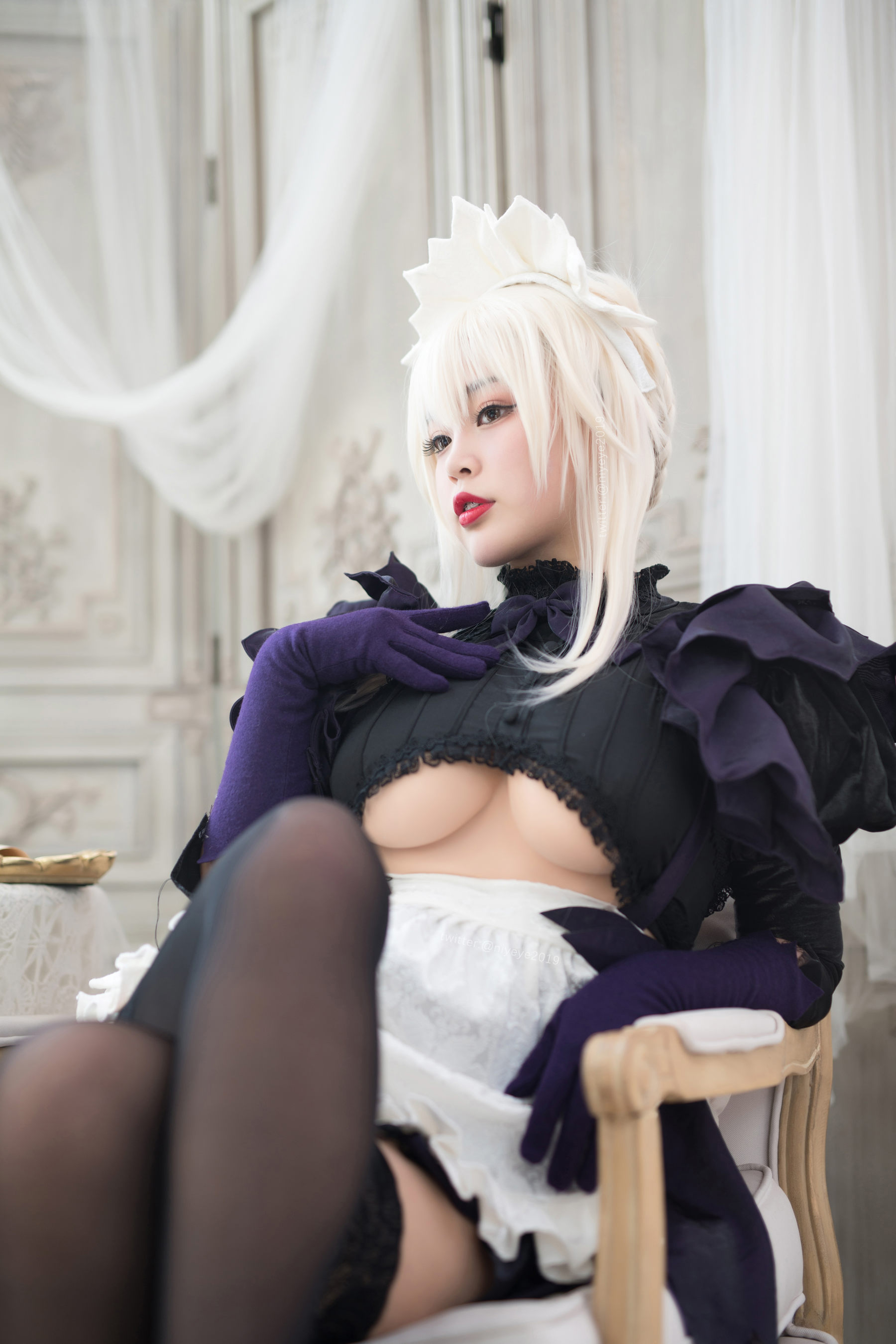 图片[5]-[COSPLAY]萌系小姐姐-白烨 – 黑枪呆女仆-看套图