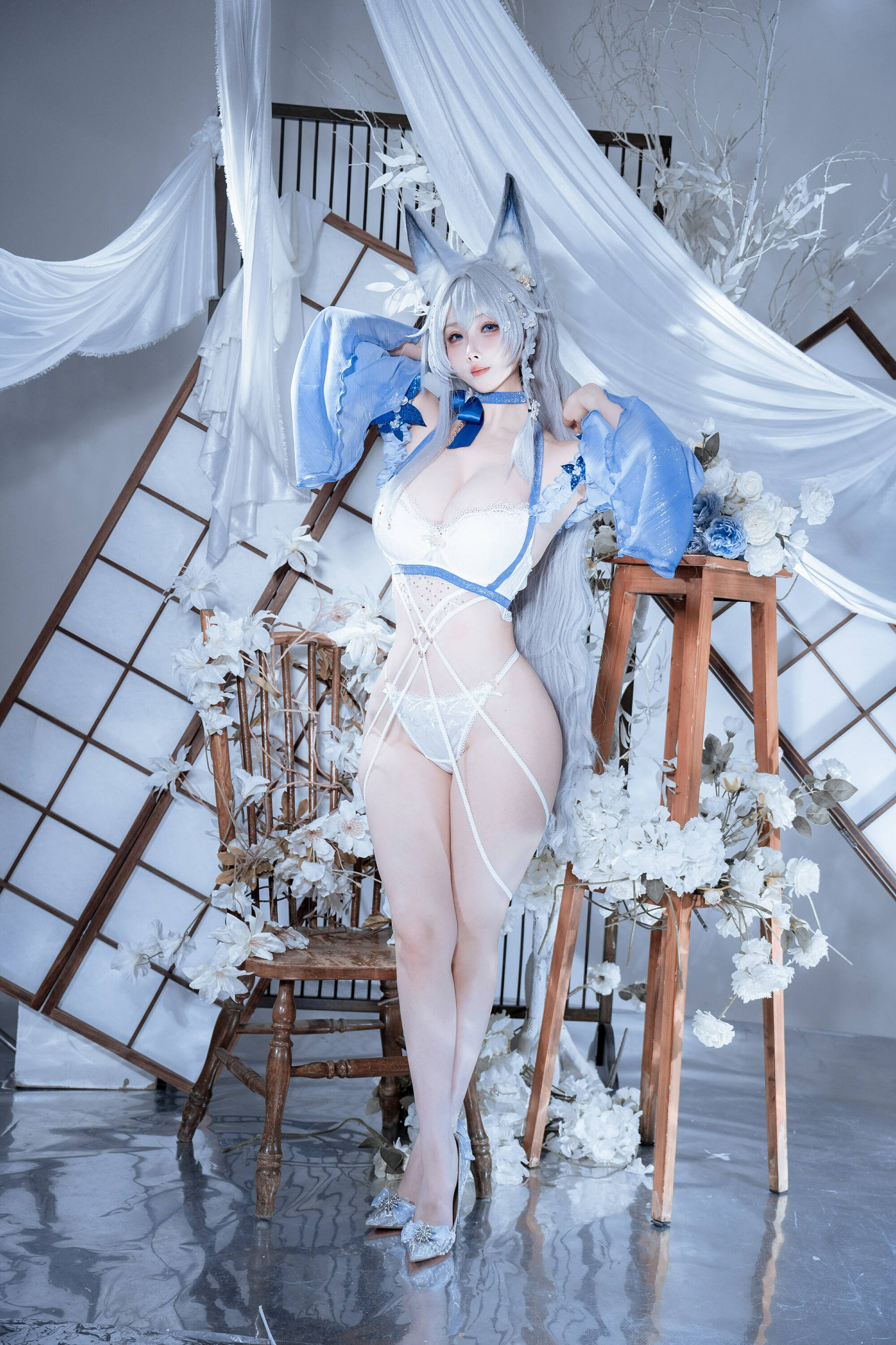[COSPLAY]rioko凉凉子 – 碧蓝航线 水色夏日信浓-看套图