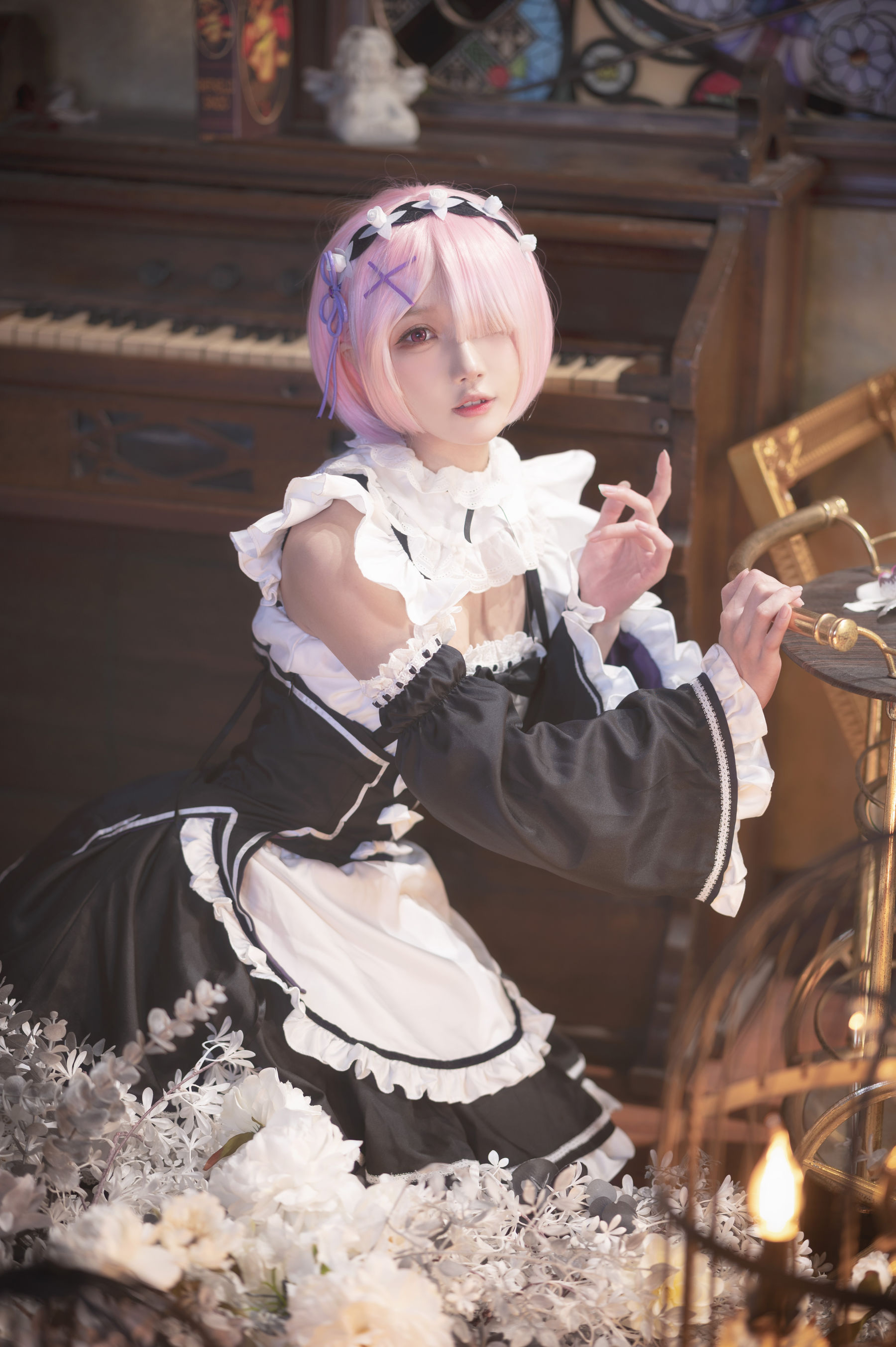 图片[4]-[COSPLAY]阿包也是兔娘 – 拉姆女仆-看套图