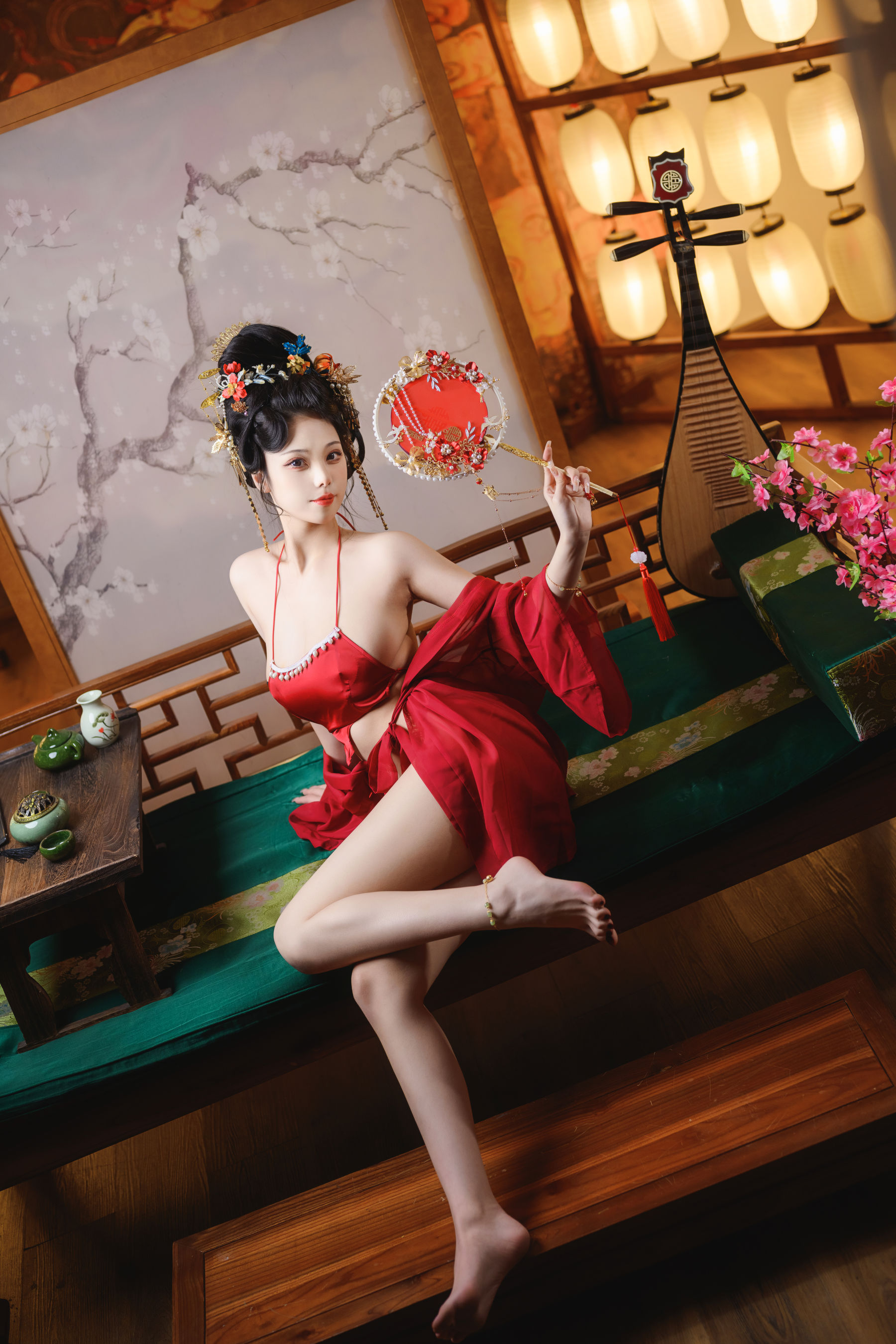 图片[3]-[COSPLAY]蜜汁猫裘 – 唐宫夜宴-看套图