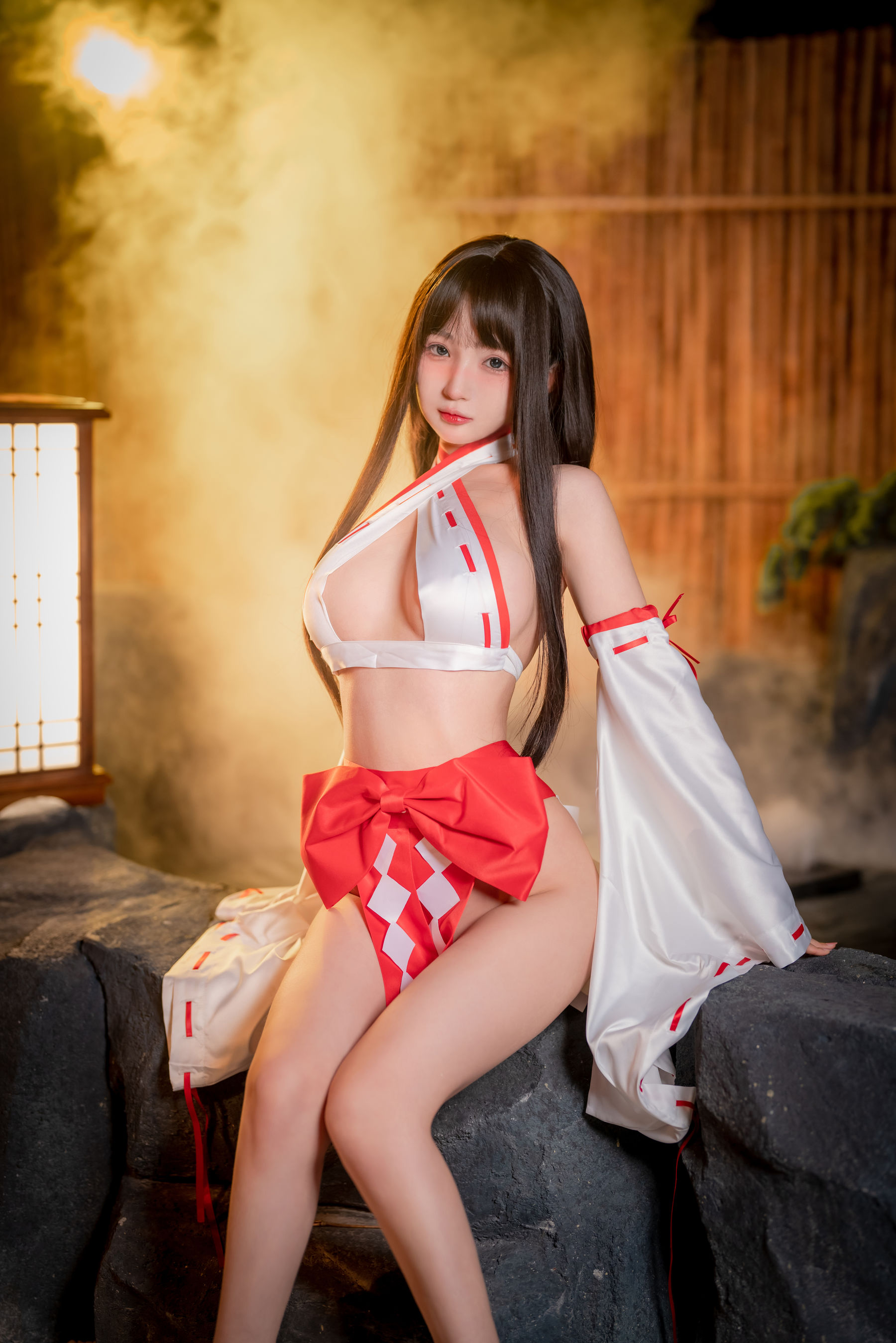 [COSPLAY] 桜井宁宁 – 纯洁巫女-看套图