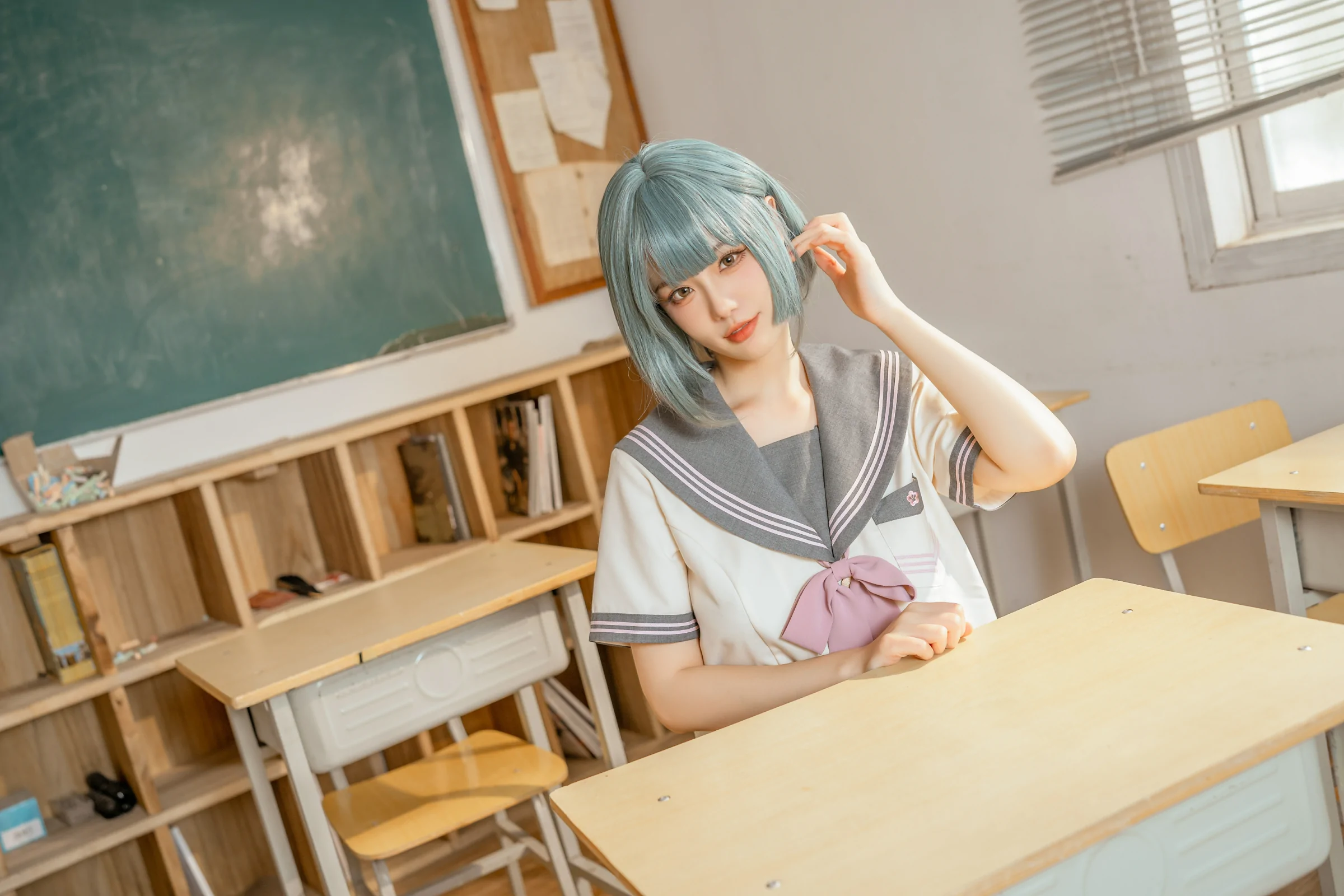 图片[3]-[COSPLAY]桃良阿宅 – 不良JK-看套图