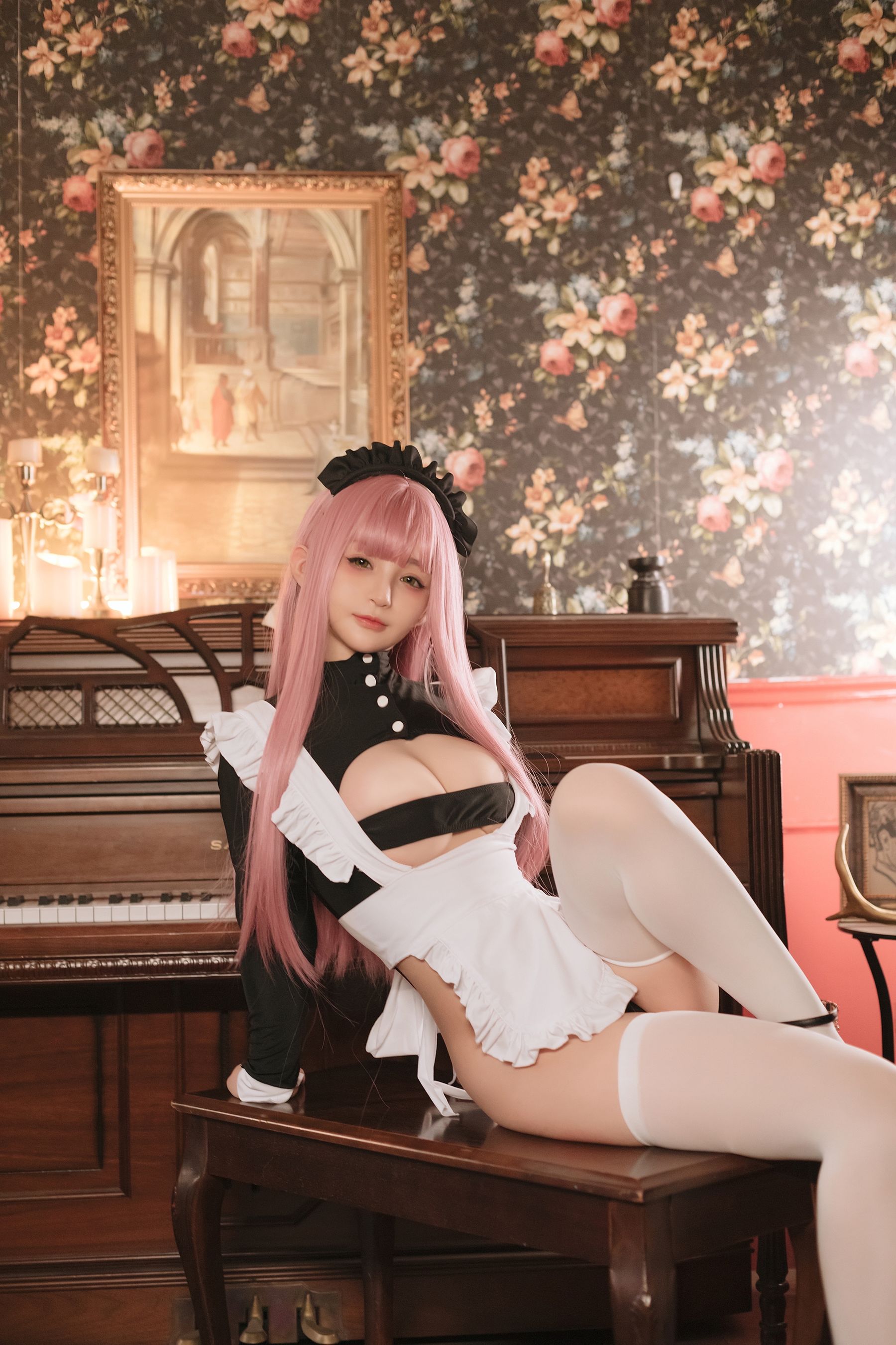 [COSPLAY] 桜井宁宁 – 复古女仆-看套图