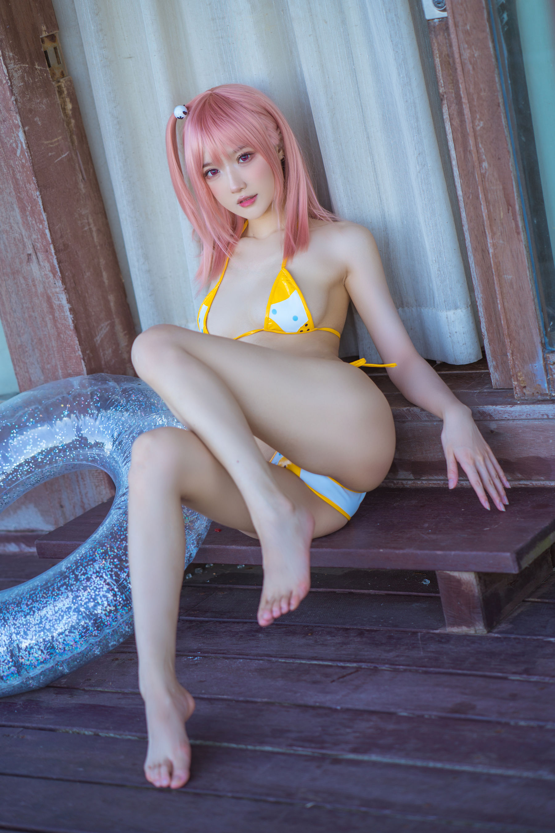 图片[5]-[COSPLAY]阿包也是兔娘 – 生或死联动 碧蓝航线 穗香泳装-看套图