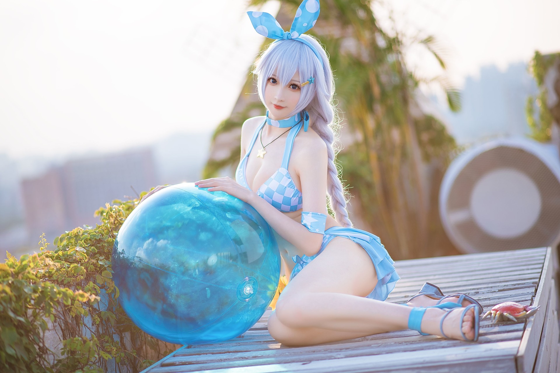 图片[4]-[COSPLAY] 南宫 – 琪亚娜泳装-看套图