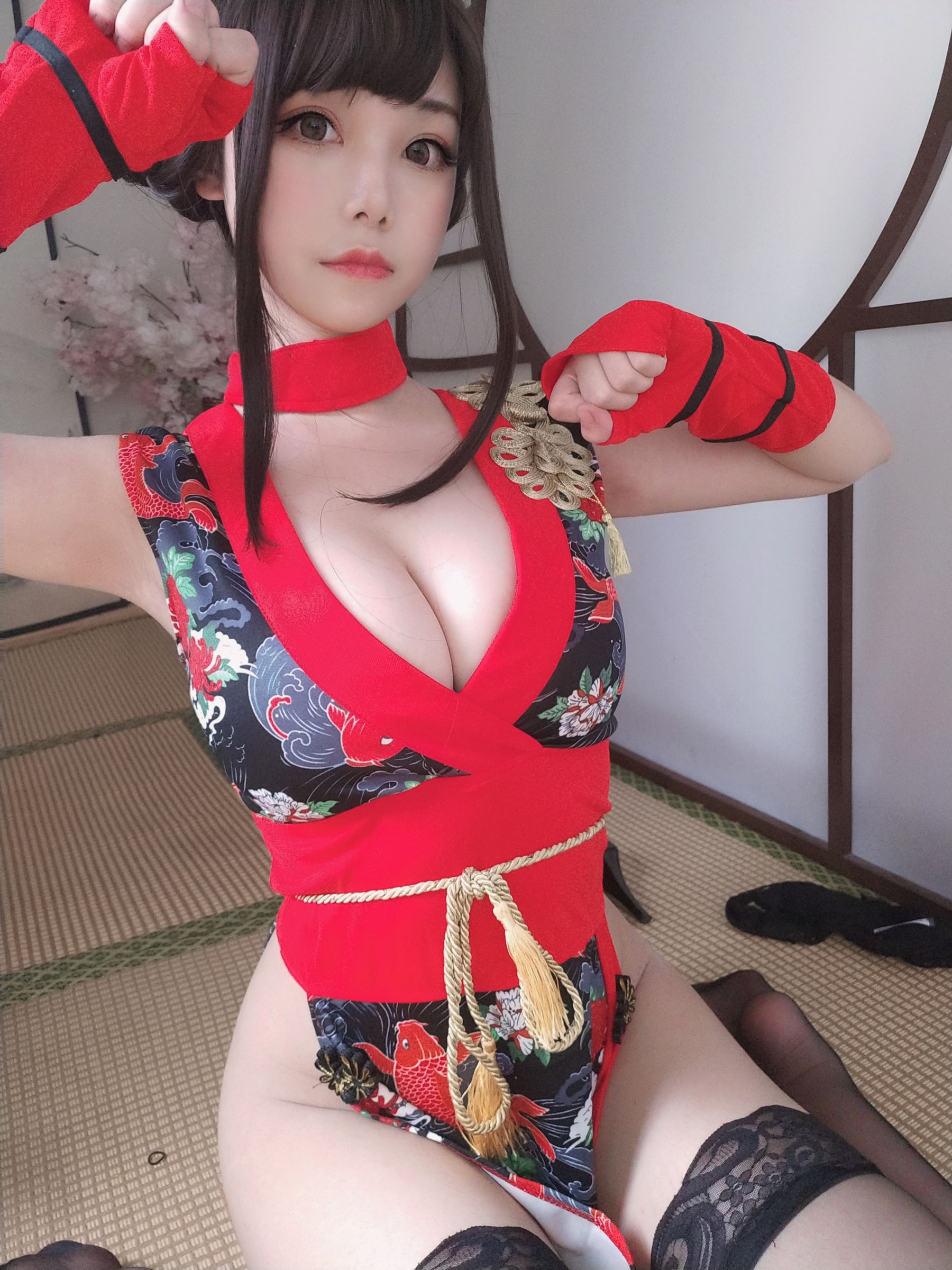 [COSPLAY]蜜汁猫裘 – 红武士-看套图