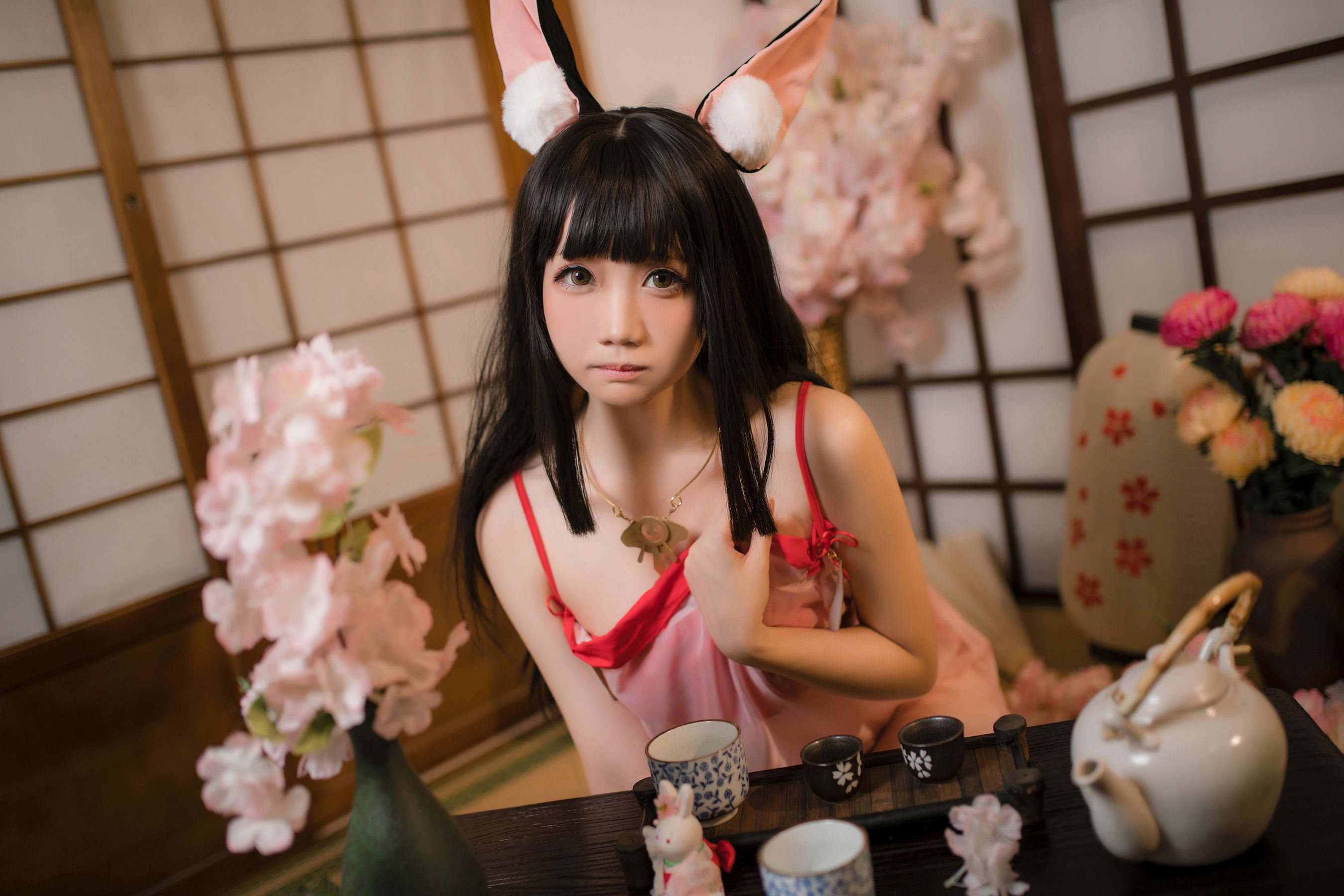 图片[2]-[COSPLAY] 焖焖碳 – 碧蓝航线 長門睡衣-看套图
