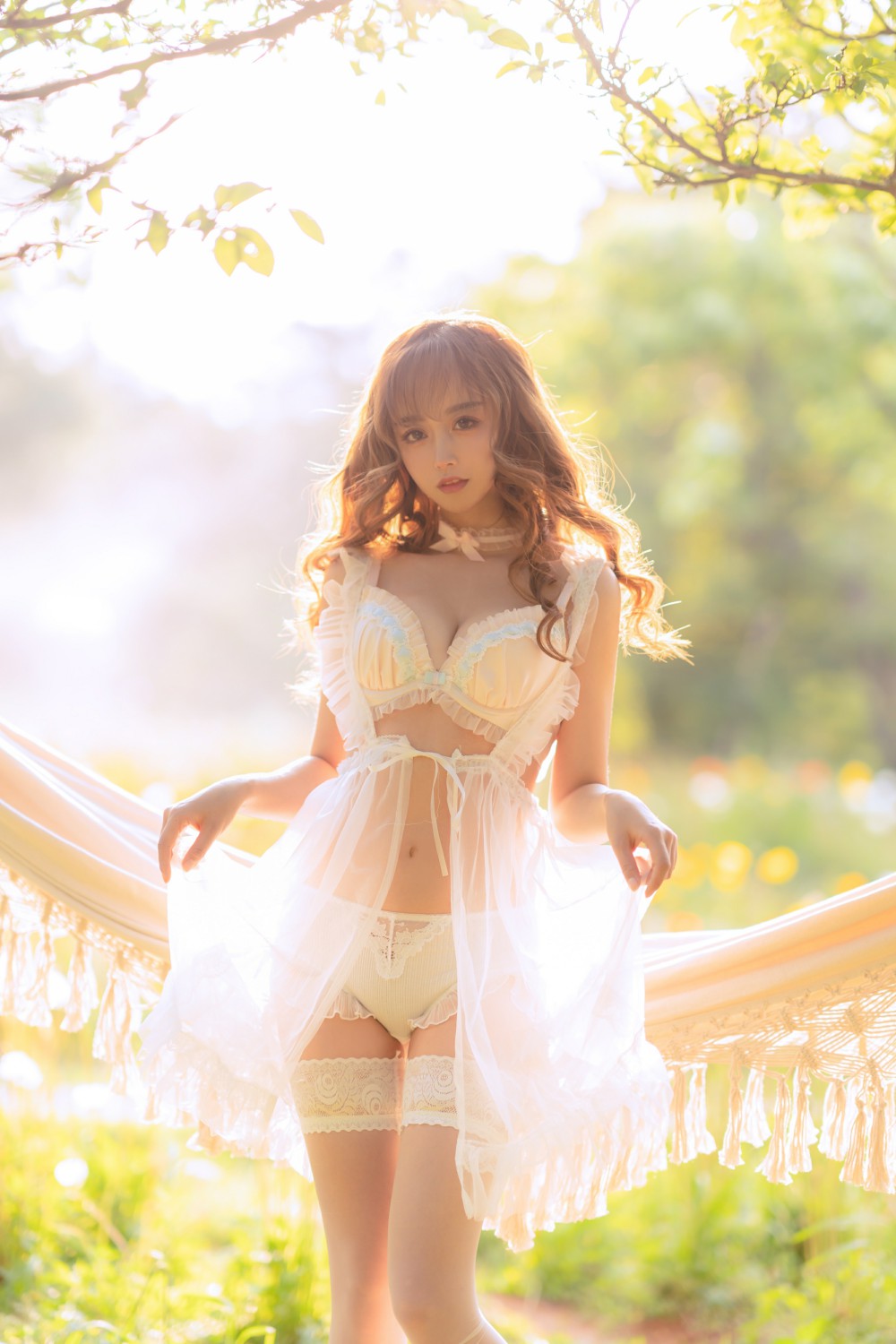 图片[5]-[COSPLAY]过期米线线喵 – 夏日限定 吊床-看套图