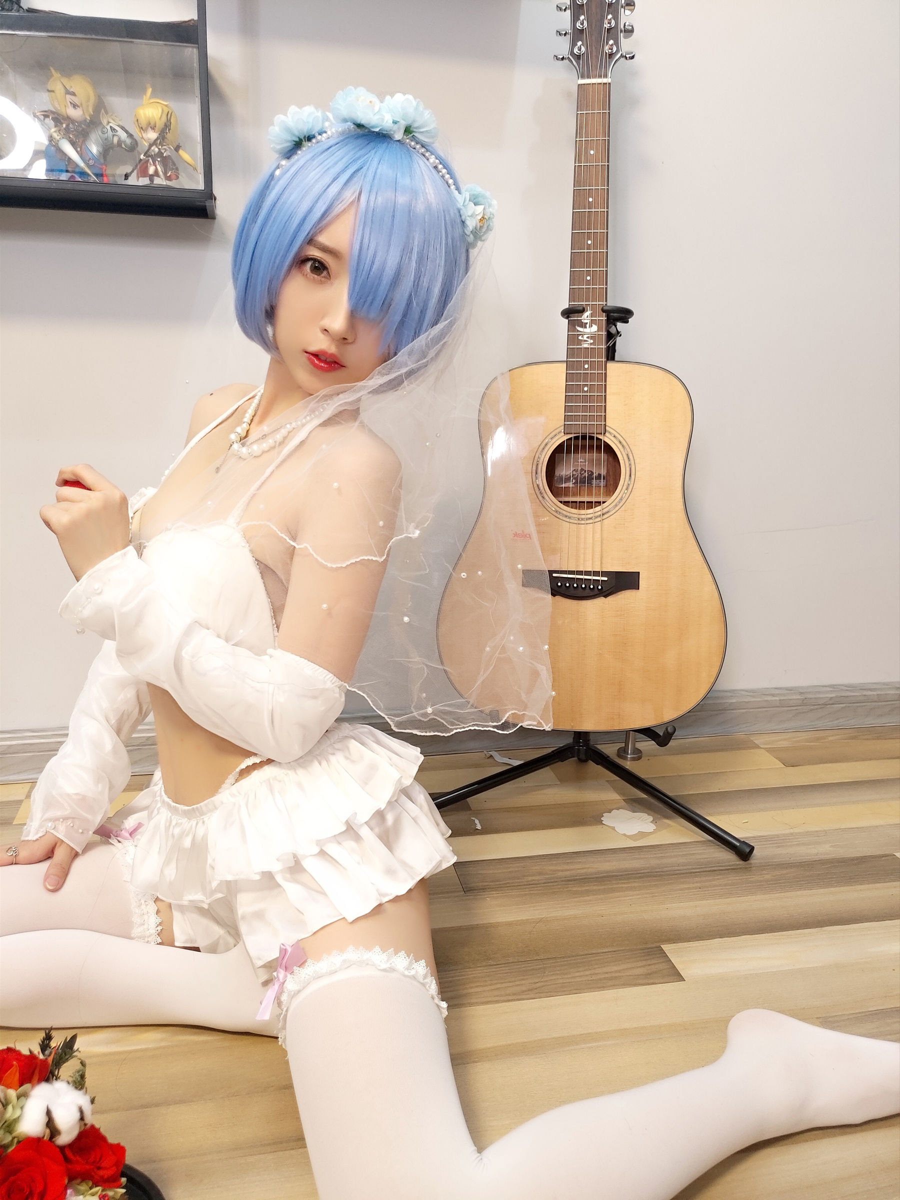 图片[5]-[COSPLAY]小女巫露娜 – 雷姆婚纱-看套图