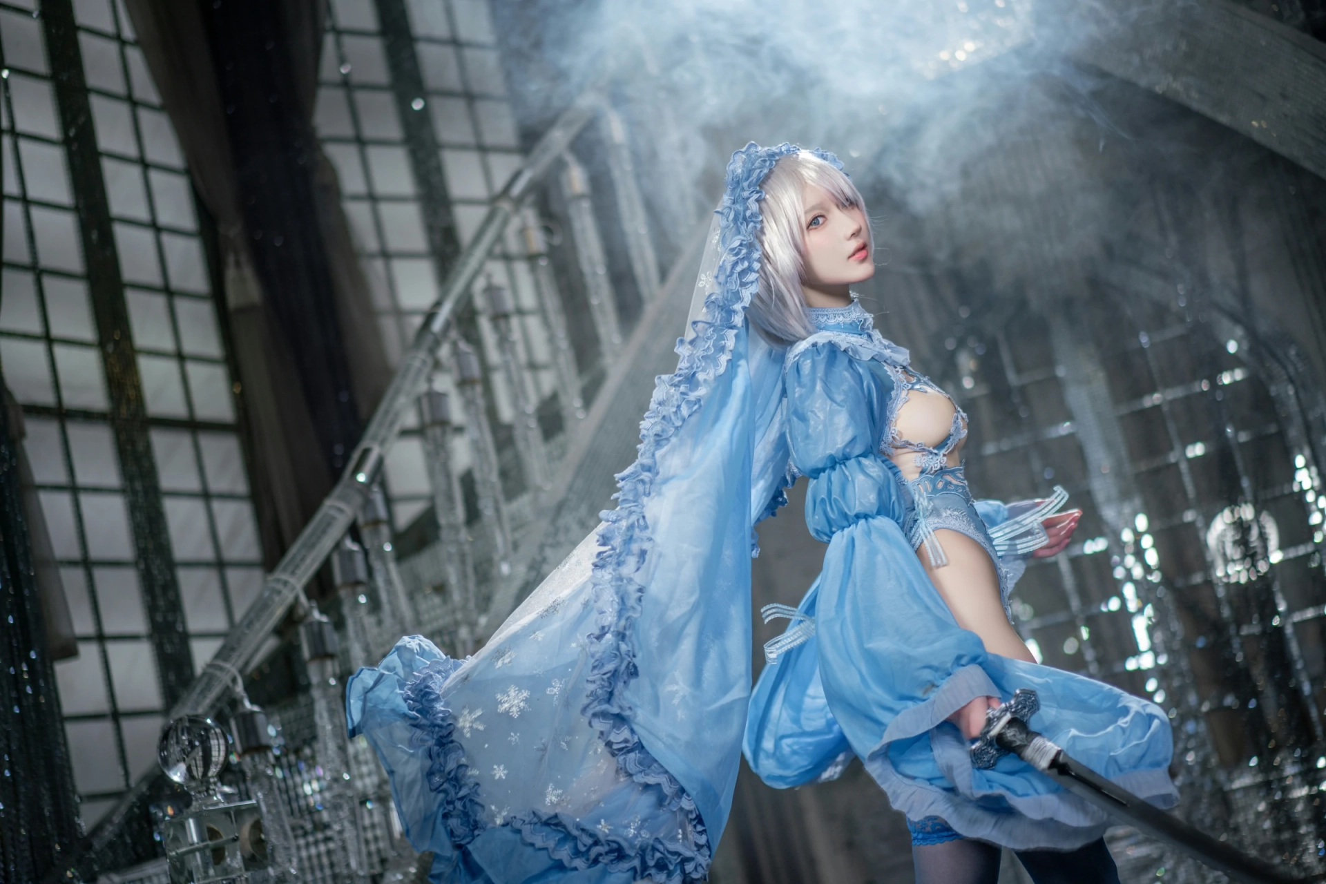 图片[4]-[COSPLAY]阿包也是兔娘 – 冰雪2B-看套图
