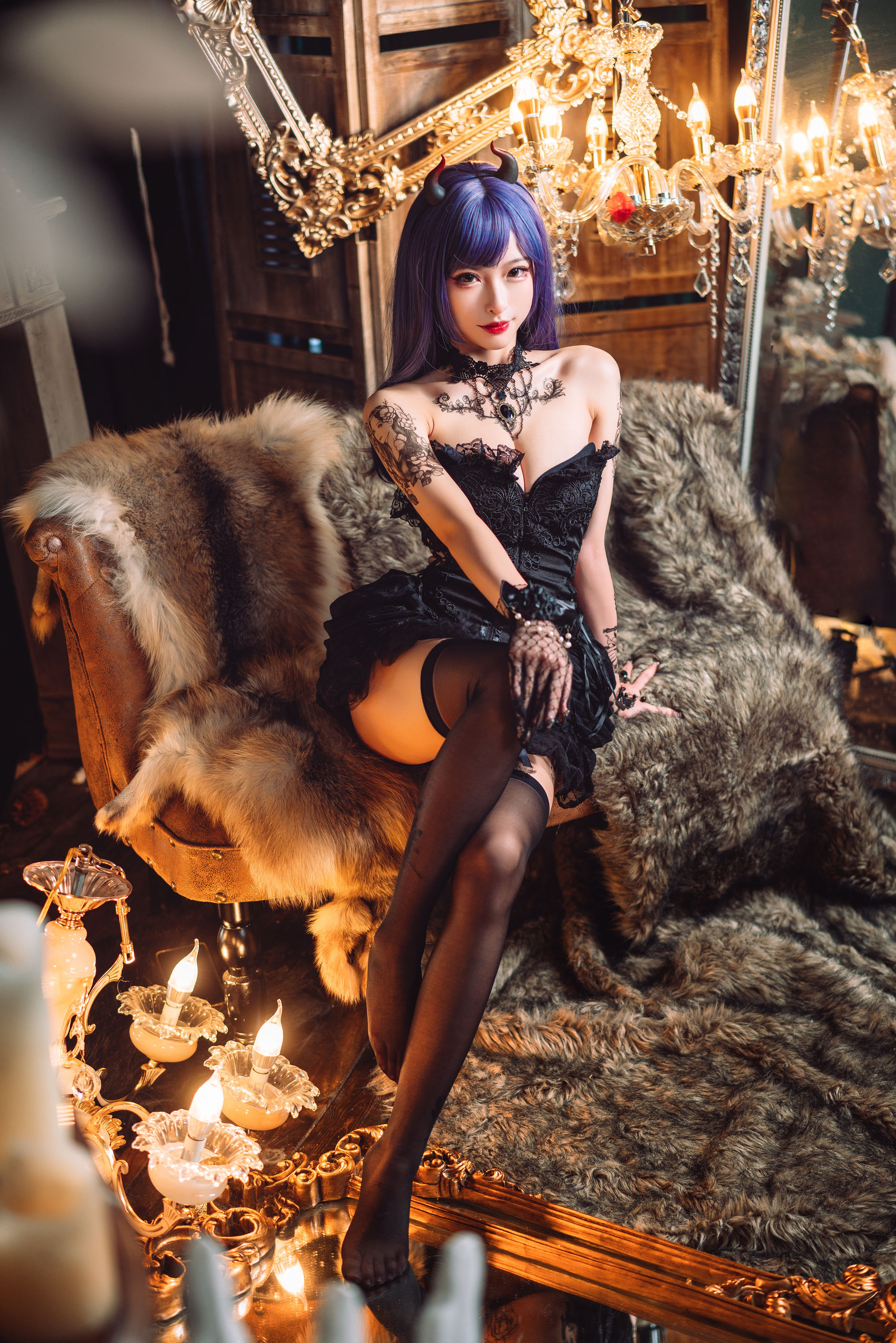 图片[5]-[COSPLAY] 清水由乃 暗黑纹身-看套图