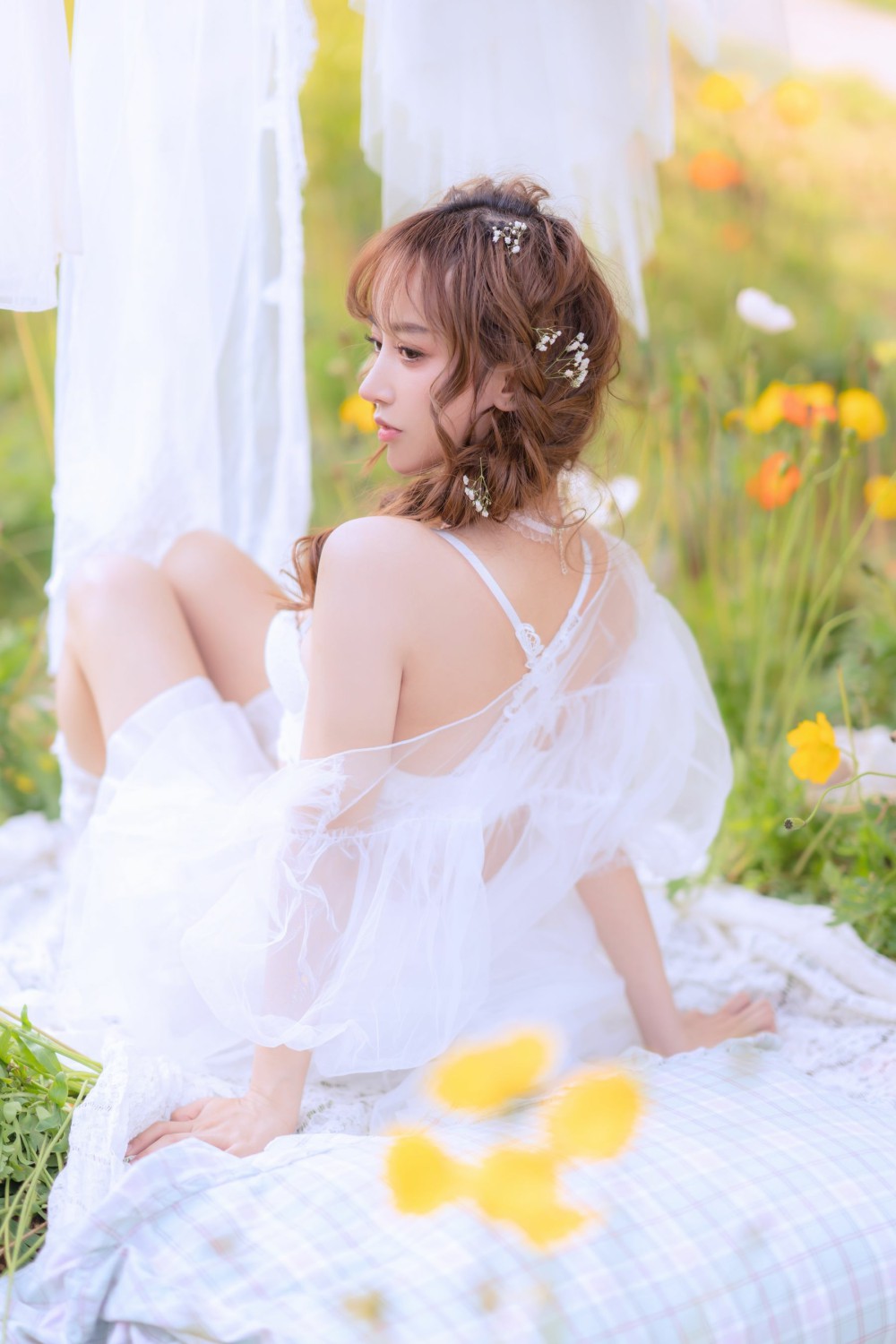 图片[3]-[COSPLAY]过期米线线喵 – 夏日限定 晒衣服-看套图