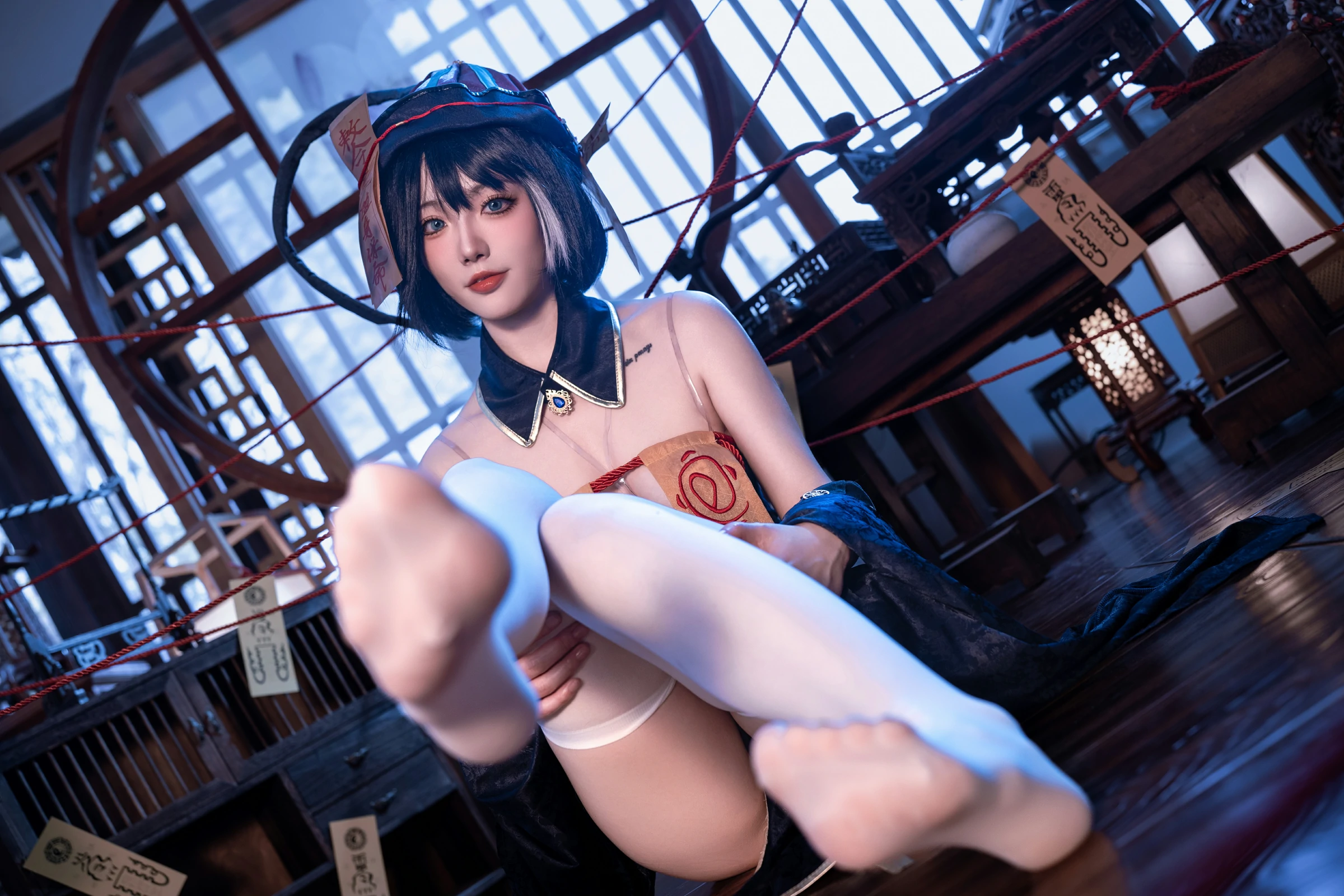 图片[4]-[COSPLAY]桃良阿宅 – 华甲小僵尸-看套图
