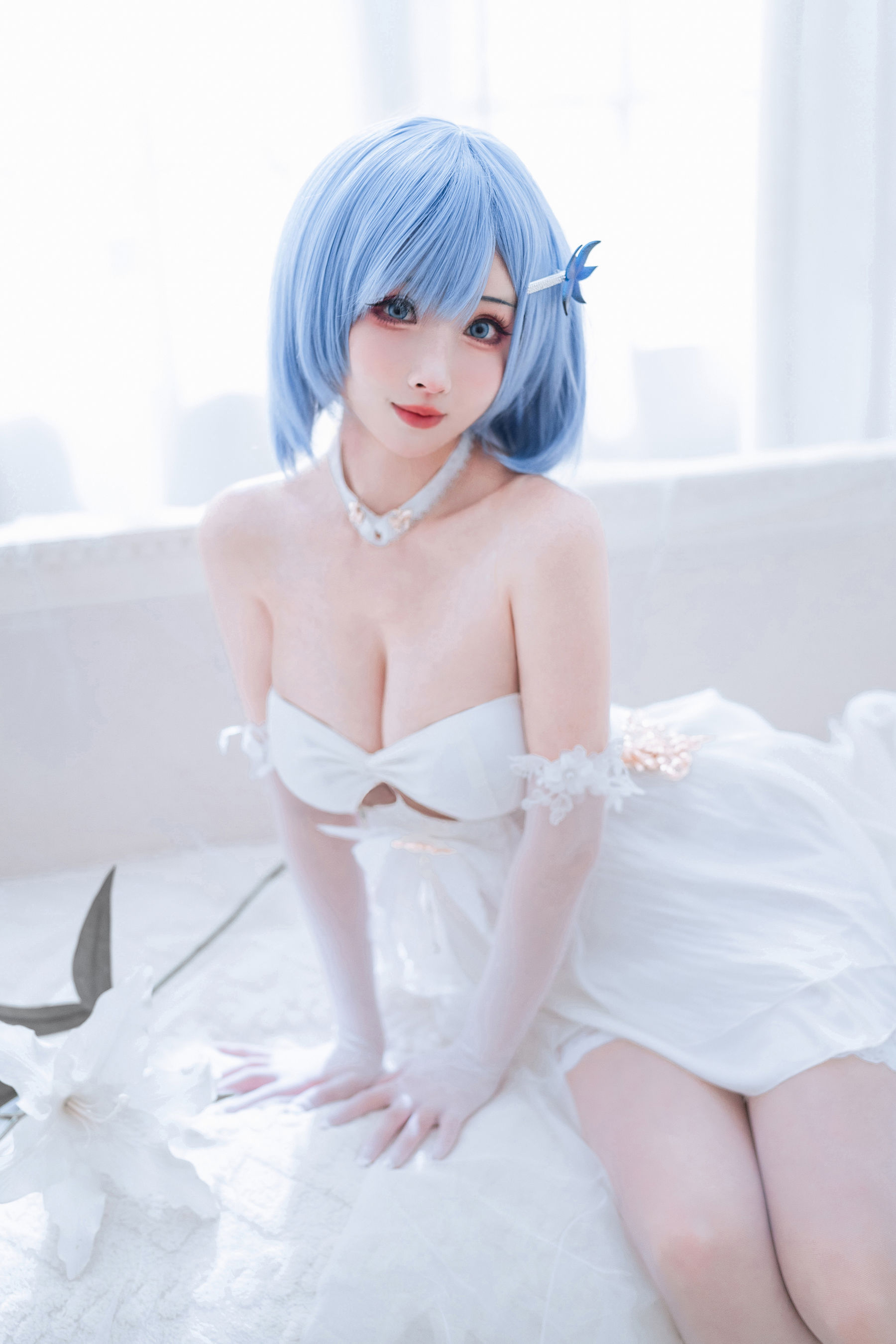 [COSPLAY]rioko凉凉子 – 恰巴耶夫 白骑兵的旋律礼服-看套图
