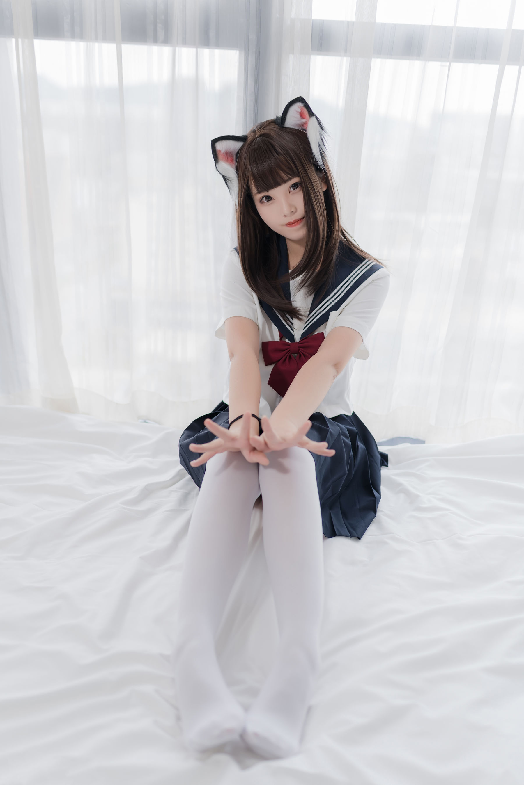 图片[4]-[COSPLAY]蜜汁猫裘 – 猫耳JK-看套图