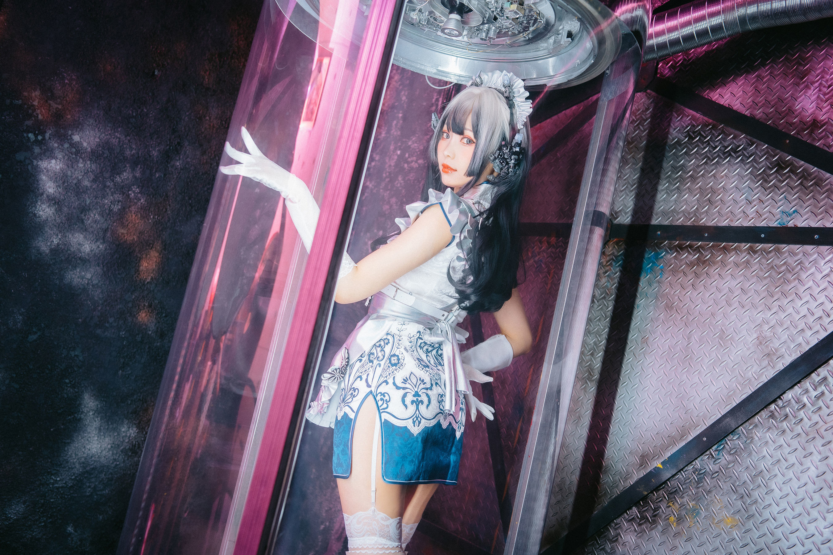 图片[2]-[COSPLAY] Ely_eee(ElyEE子) – 賽博女僕 青輝石-看套图