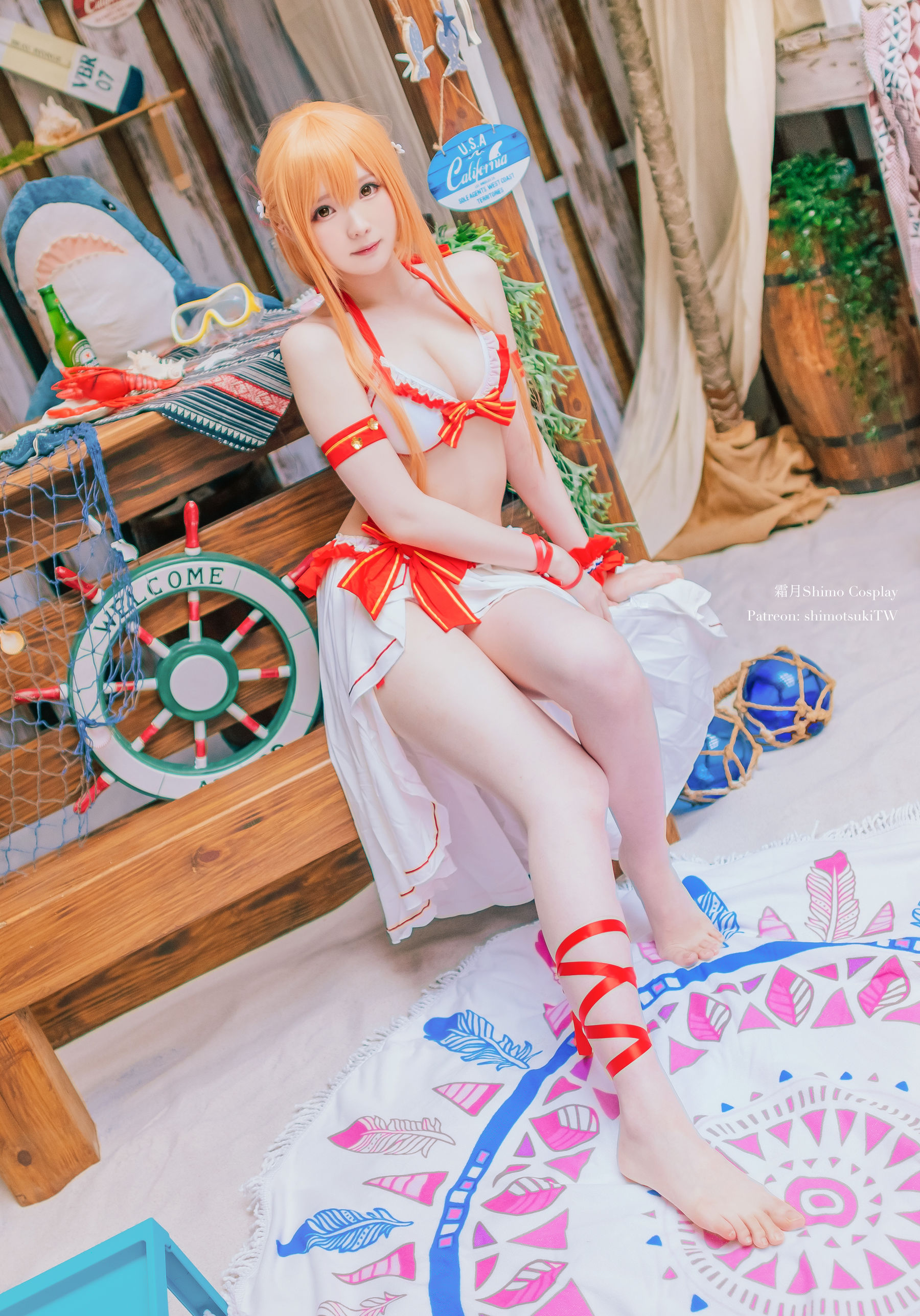 图片[5]-[COSPLAY] 霜月shimo – Asuna泳装-看套图