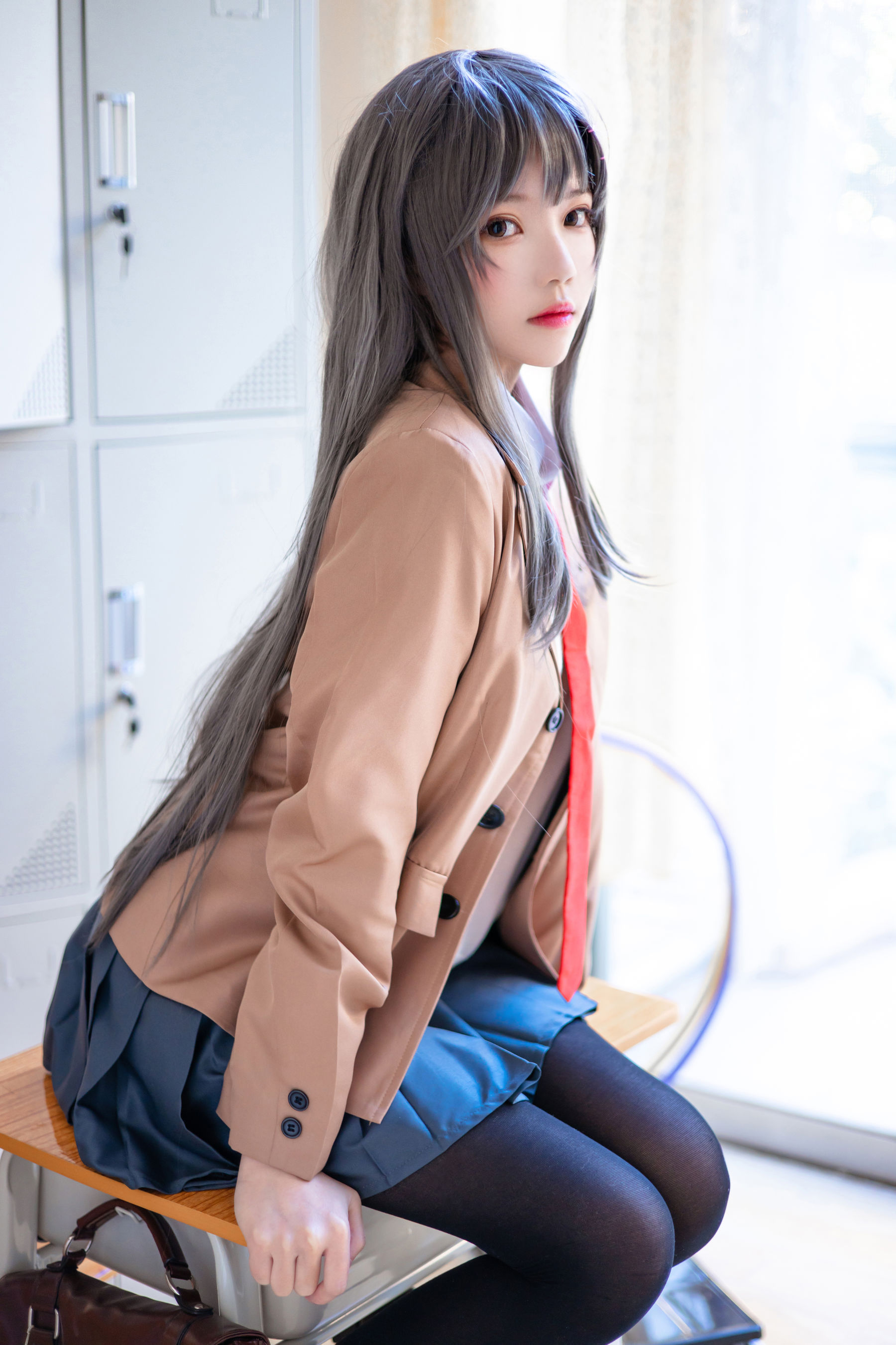 图片[3]-[COSPLAY] 桜桃喵 – 麻衣JK-看套图