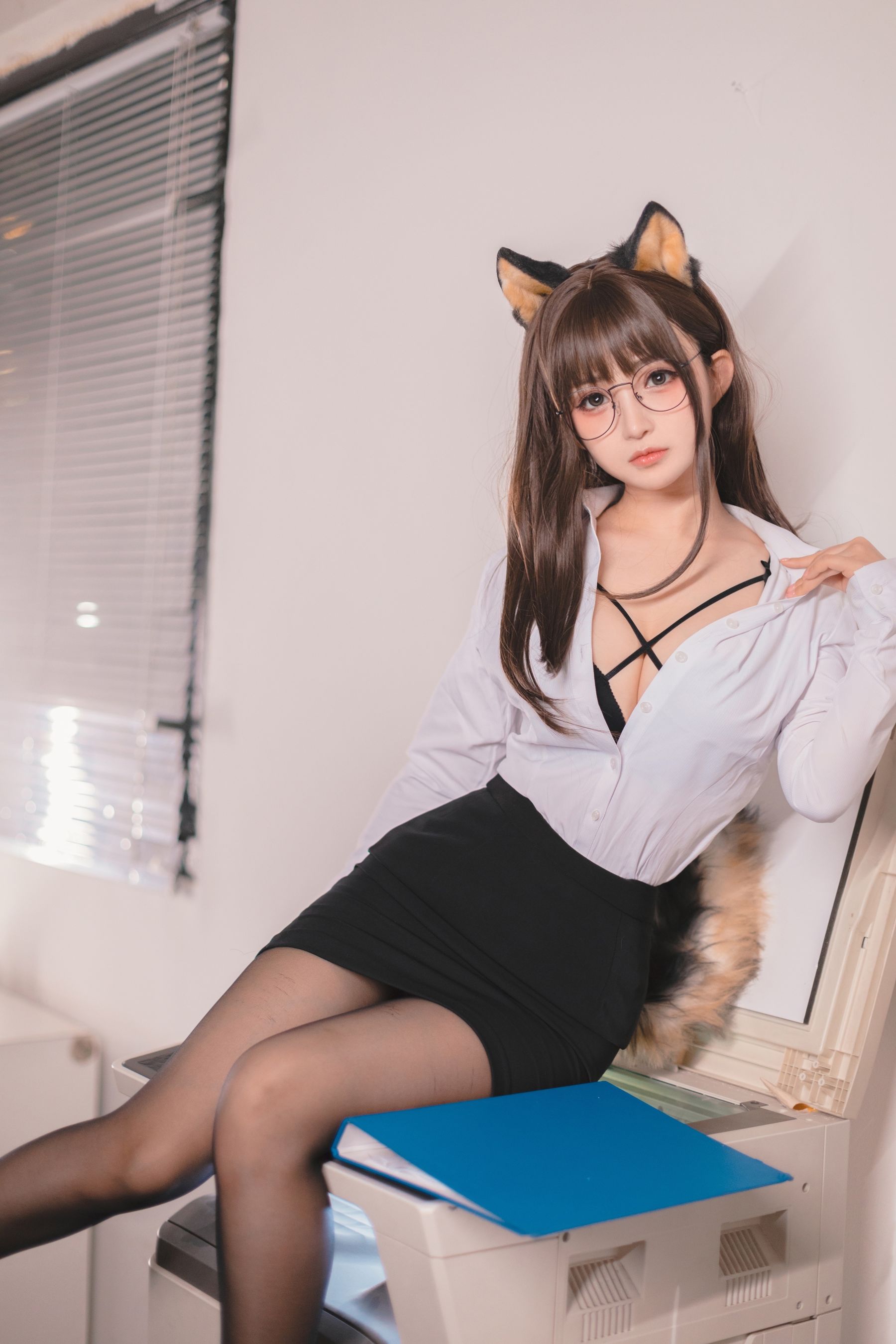 图片[3]-[COSPLAY] 桜井宁宁 – 柴犬OL-看套图