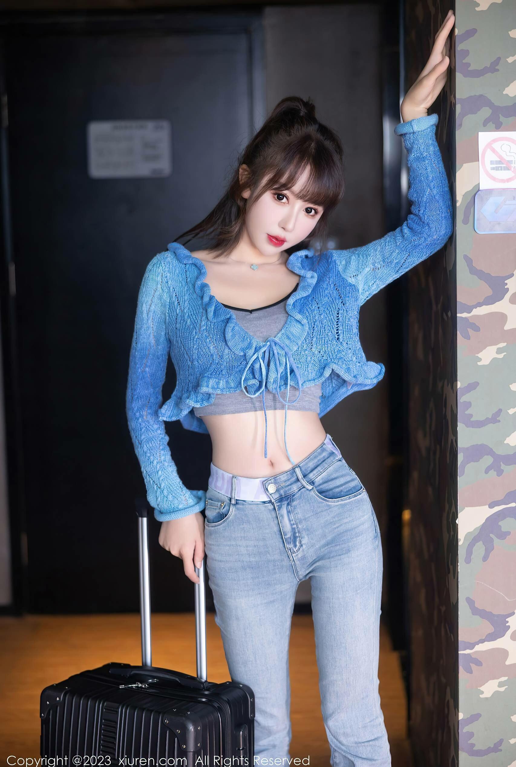 图片[4]Xiuren秀人写真高清美女套图写真下载-看套图[XiuRen秀人网] No.7540 白笑笑 牛仔裤美腿Xiuren秀人写真高清美女套图写真下载-看套图看套图