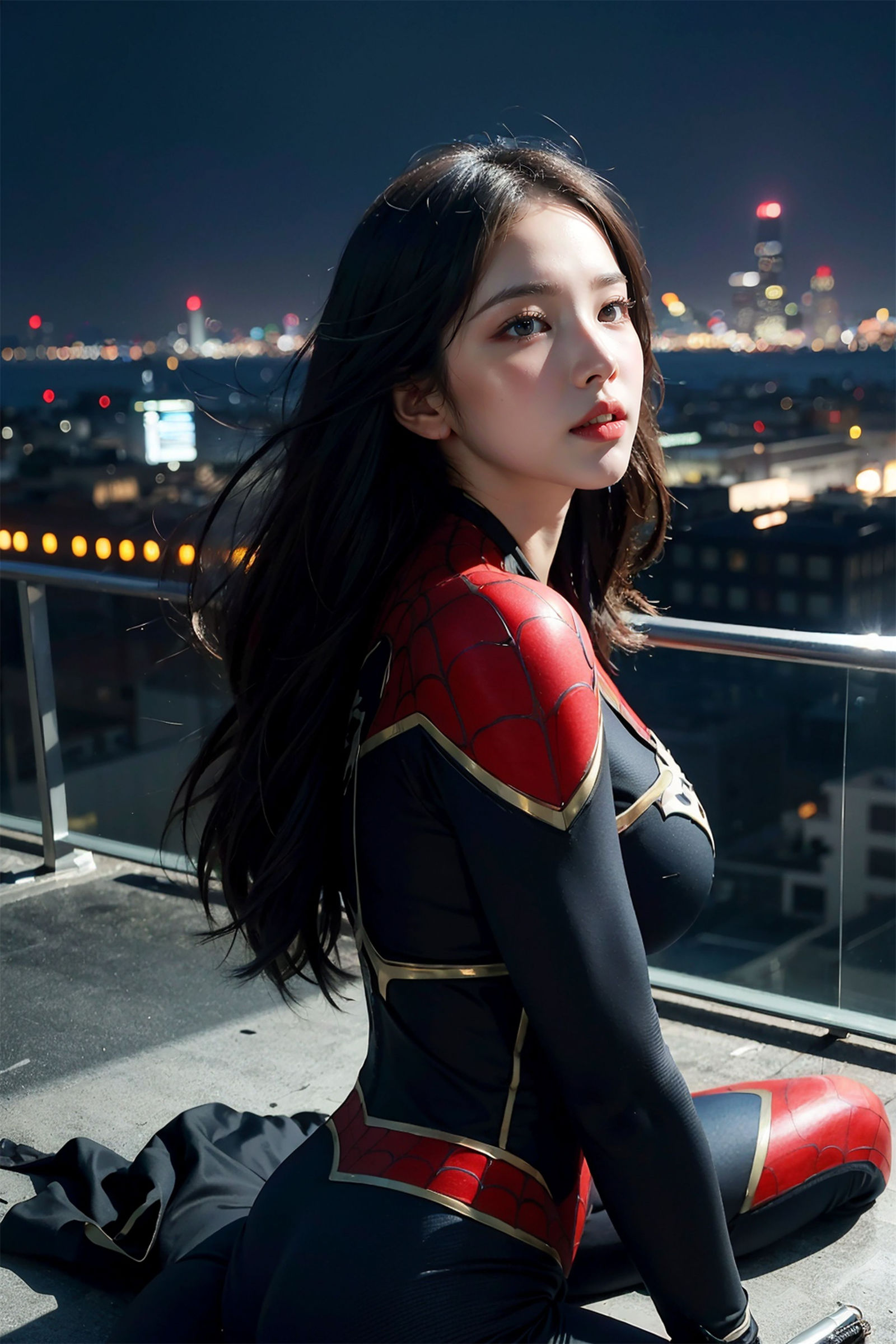 Spider Man Tights Beautiful GirlXiuren秀人写真高清美女套图写真下载-看套图看套图