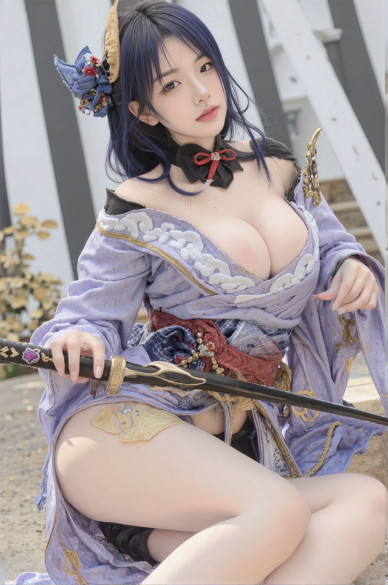 Raiden Shogun - Genshin Impact 🌸💜Xiuren秀人写真高清美女套图写真下载-看套图看套图