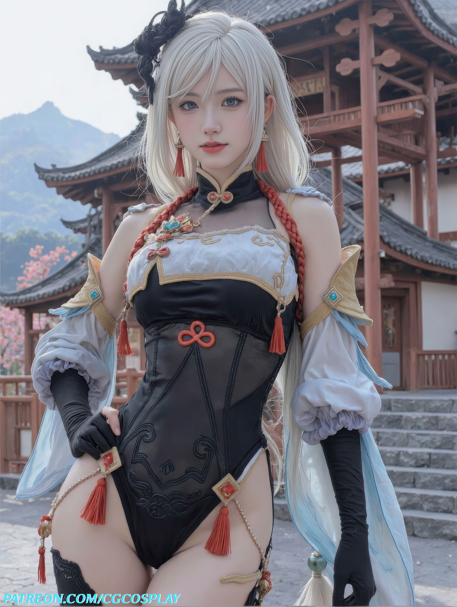 Shenhe - Genshin Impact ☯🤍Xiuren秀人写真高清美女套图写真下载-看套图看套图