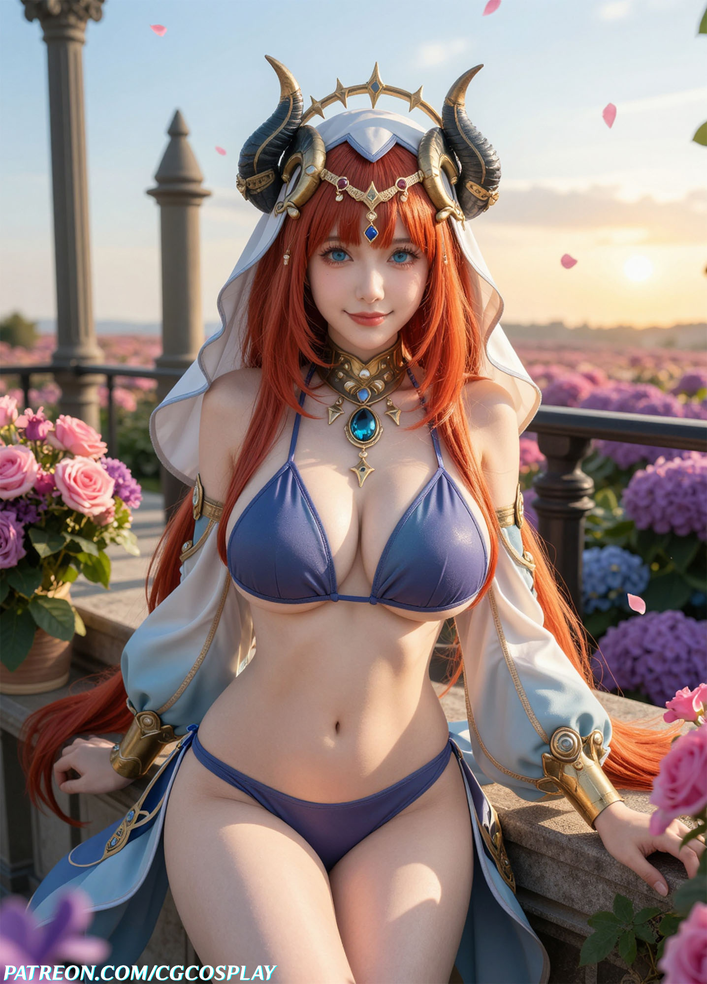 Nilou - Genshin Impact 🐮💧Xiuren秀人写真高清美女套图写真下载-看套图看套图