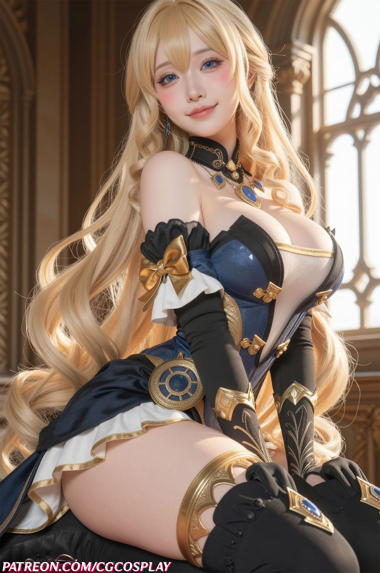 Navia - Genshin Impact ☂🌟🕶️✨Xiuren秀人写真高清美女套图写真下载-看套图看套图