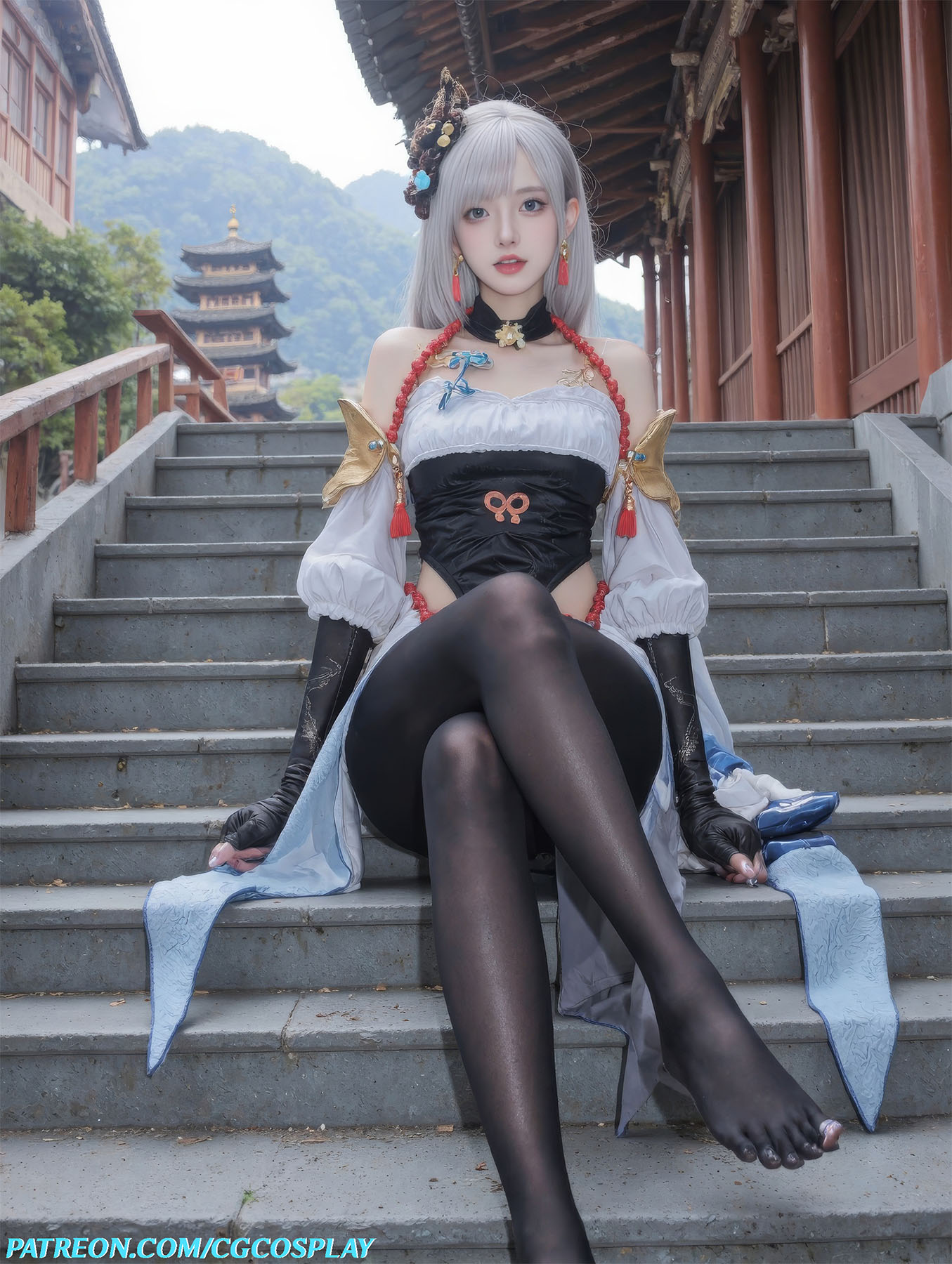 Shenhe - Genshin Impact ☯🤍Xiuren秀人写真高清美女套图写真下载-看套图看套图
